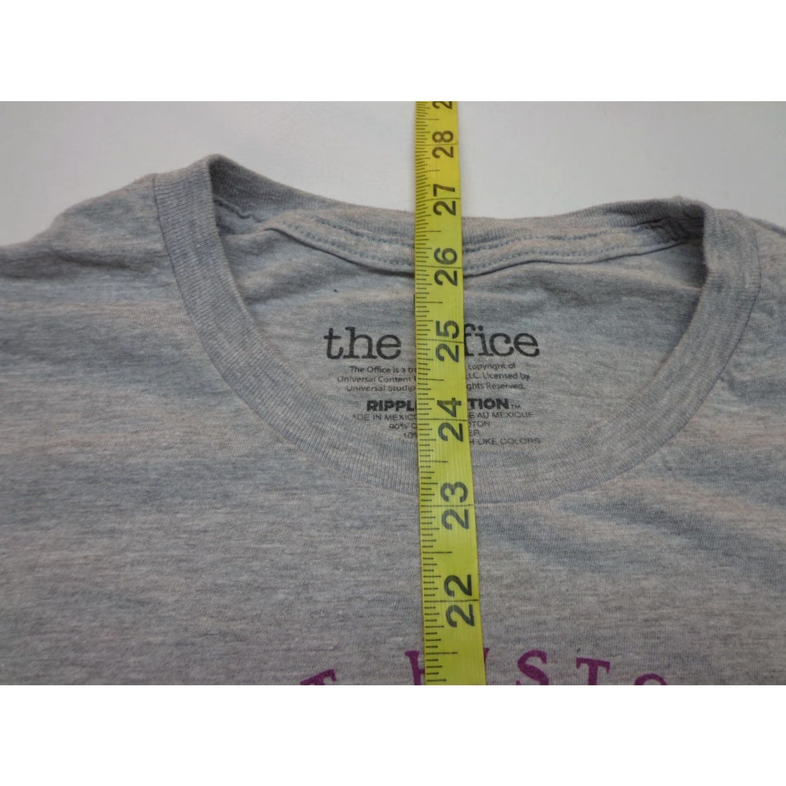 Ripple Junction The Office Schrute Farms Visit Graphic Gray T Shirt M Mens Size US M / EU 48-50 / 2 - 6 Thumbnail