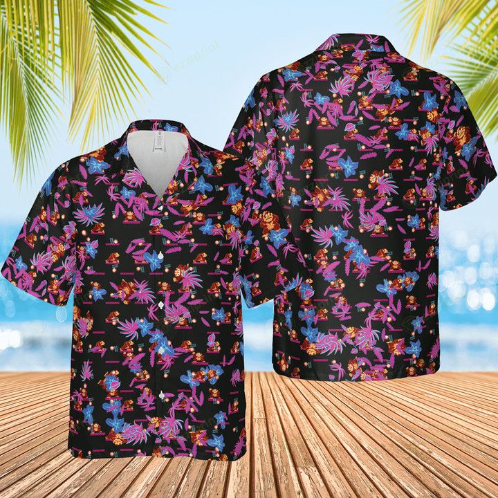 Other DONKEY KONG PATTERN NINTENDO VIDEO GAMES HAWAIIAN SHIRT Size US L / EU 52-54 / 3 - 2 Thumbnail