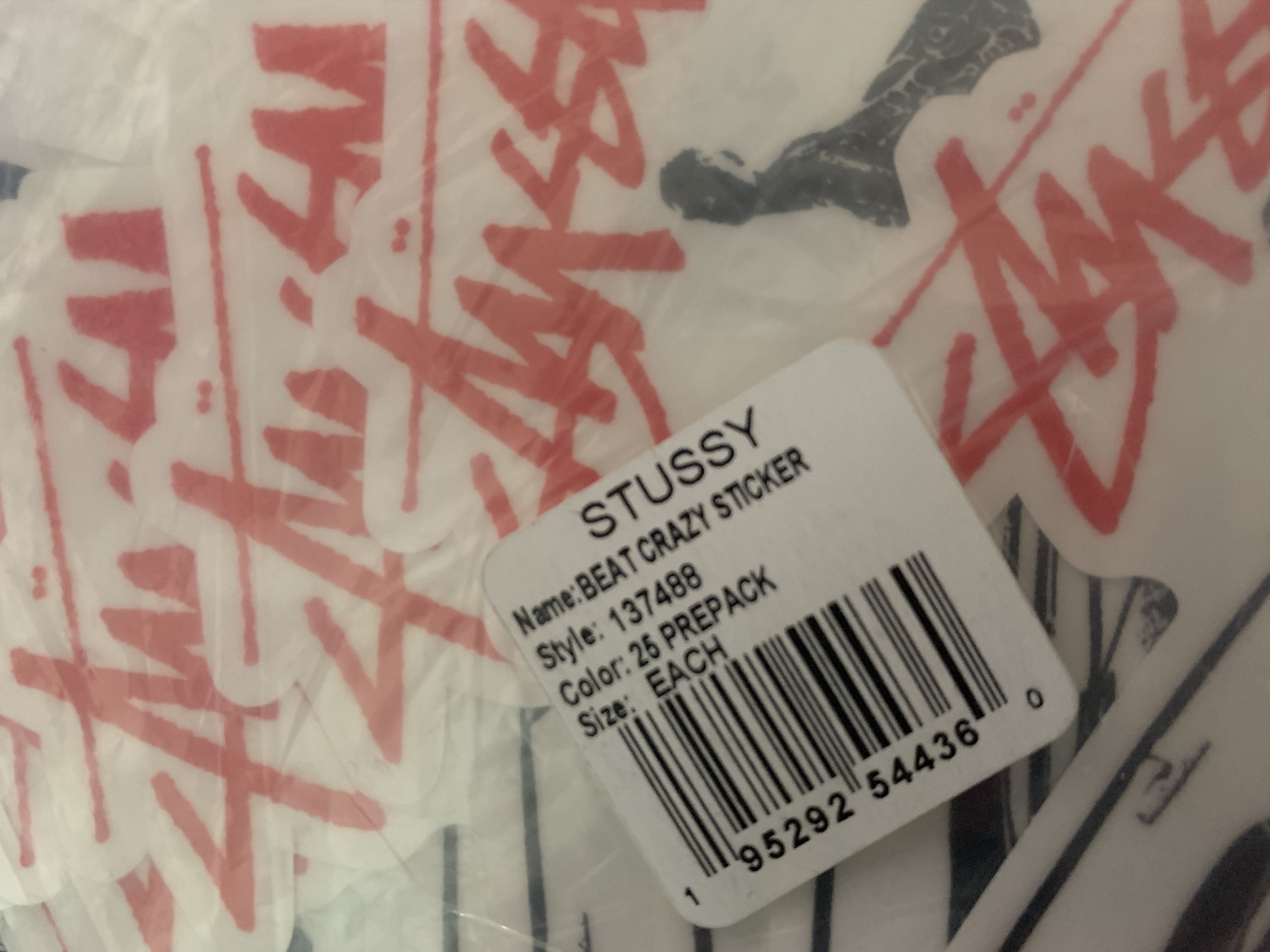 Stussy STUSSY stickers (Pack of 25) Beat Crazy Size ONE SIZE - 2 Thumbnail