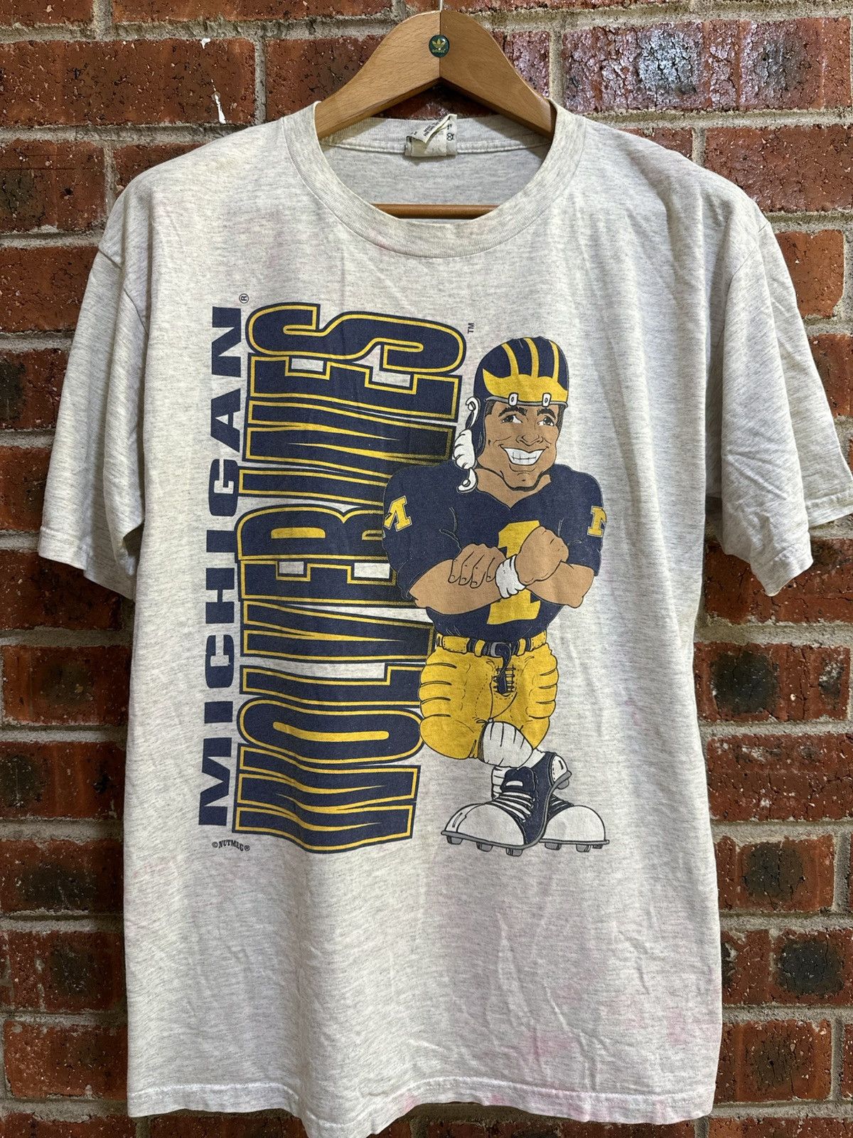MLB Vintage Rugby Michigan Mirror Printed Faded Tee Size US XL / EU 56 / 4 - 1 Thumbnail
