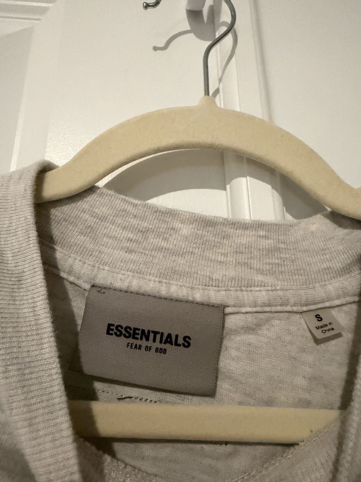 Essentials Essentials Fear Of God Oatmeal Long Sleeve T-Shirt Size US S / EU 44-46 / 1 - 5 Thumbnail