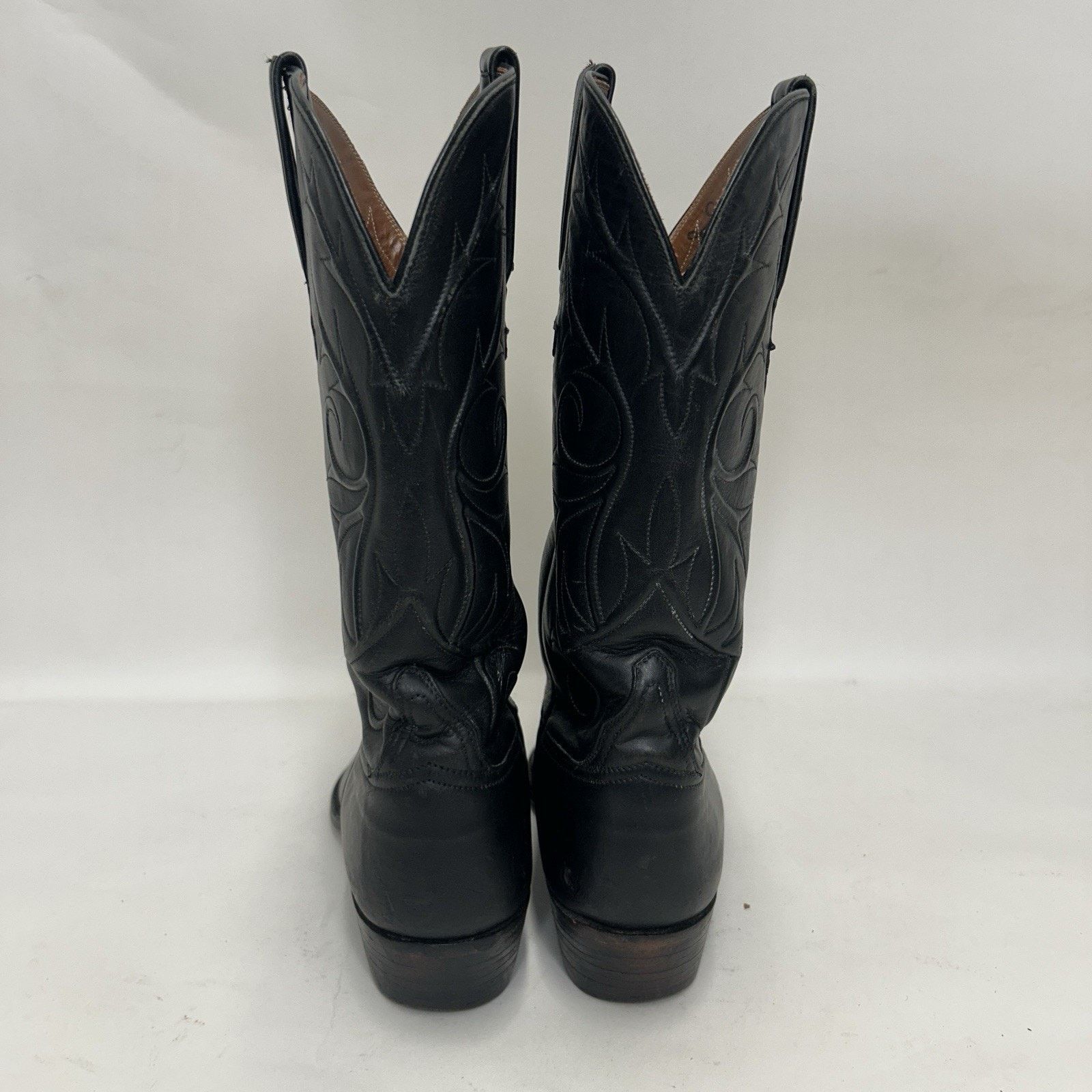 Lucchese Lucchese Handmade Goatskin Vines Cowboy Boots “Black" L1309 Size US 8.5 / EU 41-42 - 5 Thumbnail