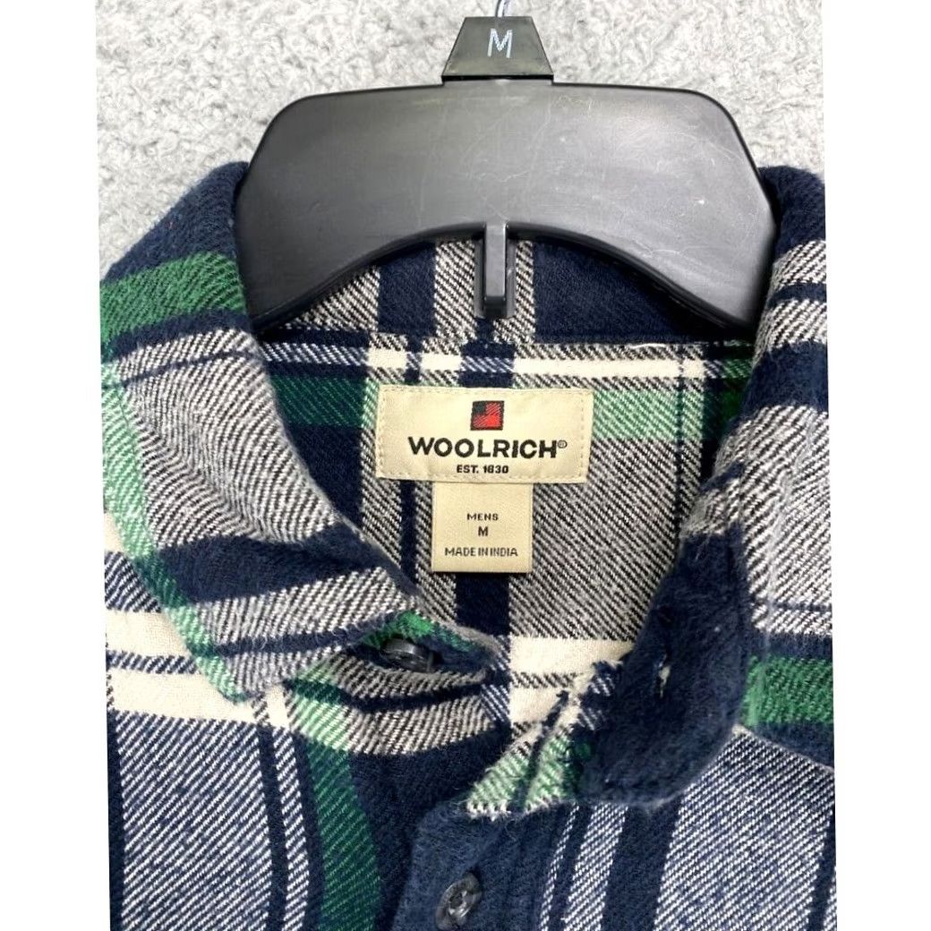 Vintage Woolrich Flannel Shirt Mens Medium Green Plaid Pockets Button Down Casual Shirt Size US M / EU 48-50 / 2 - 4 Thumbnail