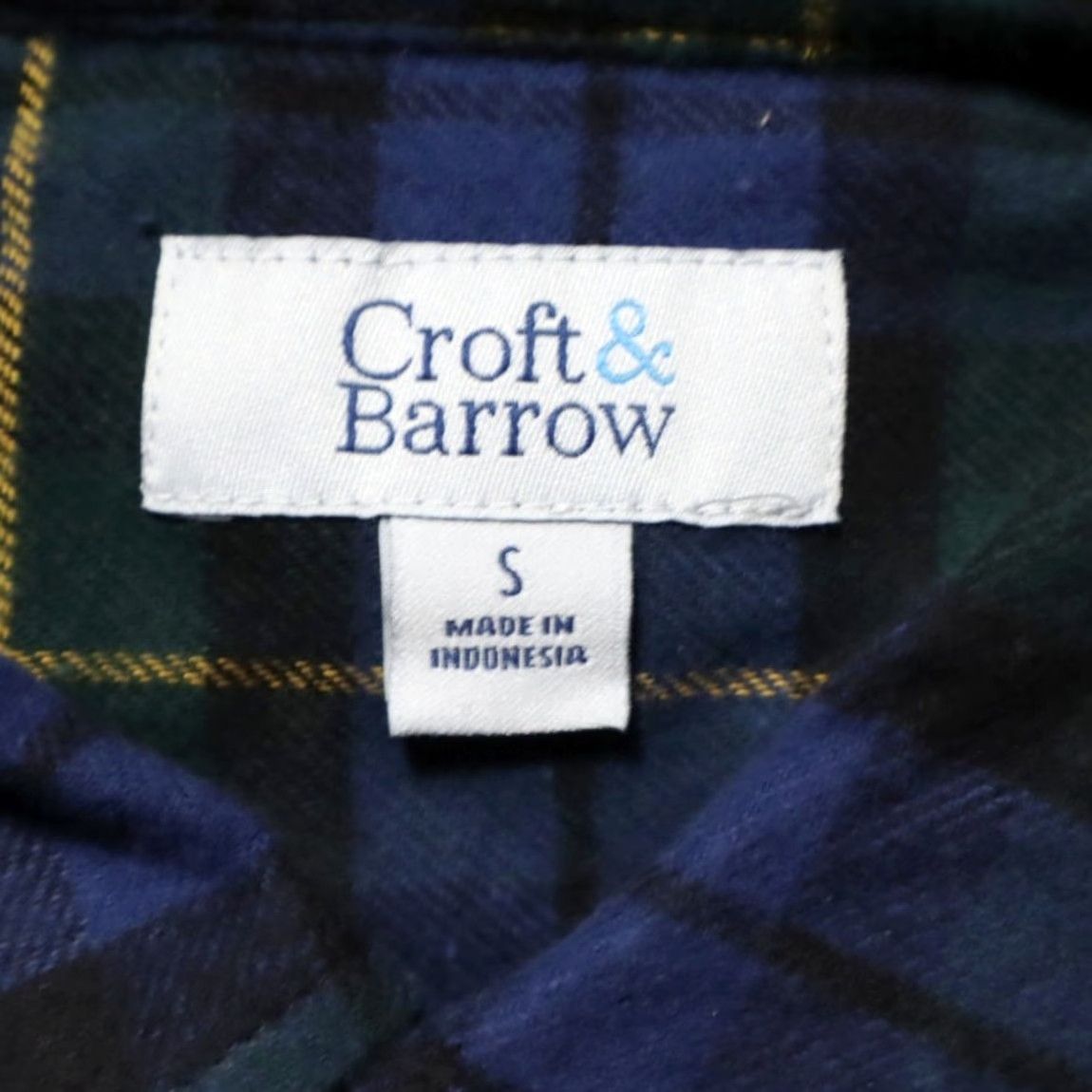 Croft & Barrow Croft & Barrow Extra Soft Flannel Plaid Long Sleeve Button Down Shirt Blue Men's S Size US S / EU 44-46 / 1 - 5 Thumbnail