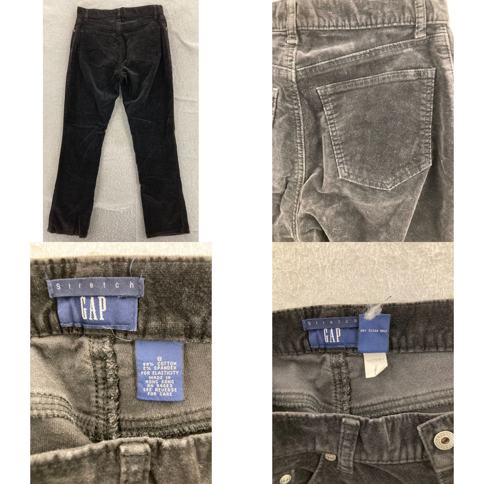 Gap GAP Pants Womens 8 Black Stretch Thick Straight Leg Size 30" / US 8 / IT 44 - 8 Thumbnail