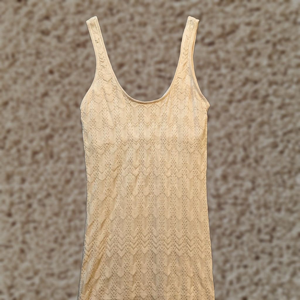 Show Me Your MuMu Show Me Your MuMu Dress Womens Size S Beige Crochet Lace Lined Maxi Casual Maxi Dress Bohemian Classics Women Size S / US 4 / IT 40 - 1 Thumbnail