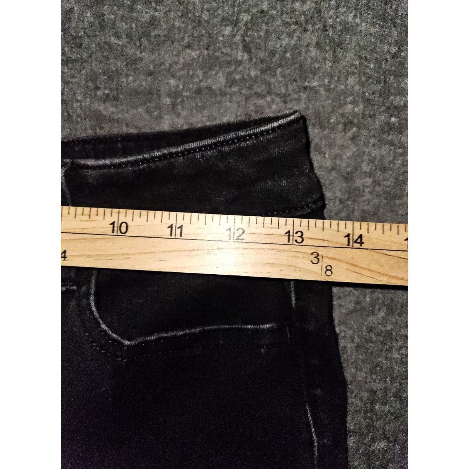 American Eagle Outfitters American Eagle High Rise Womens 4 Black Stretch Dark Wash Preppy Casual Denim Jegging Size 27" / US 4 / IT 40 - 5 Thumbnail