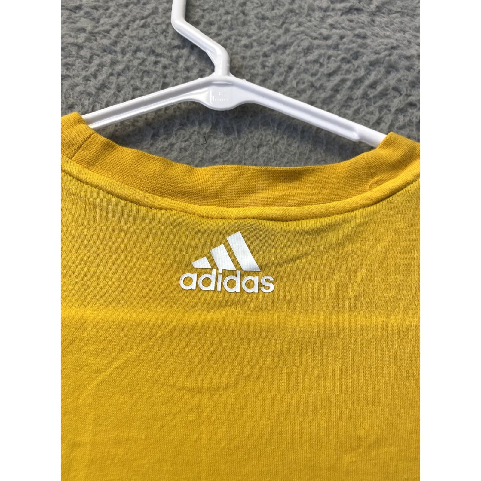 Adidas ADIDAS Tank Top Shirt Women Adult L Yellow Sleeveless Logo Basic Casual Gym Running 56-29 Size L / US 10 / IT 46 - 7 Thumbnail