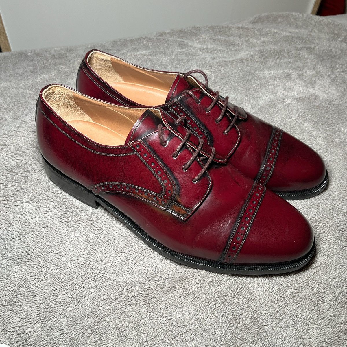 Other Burgundy Leather Oxford Shoe Size US 8.5 / EU 41-42 - 1 Thumbnail