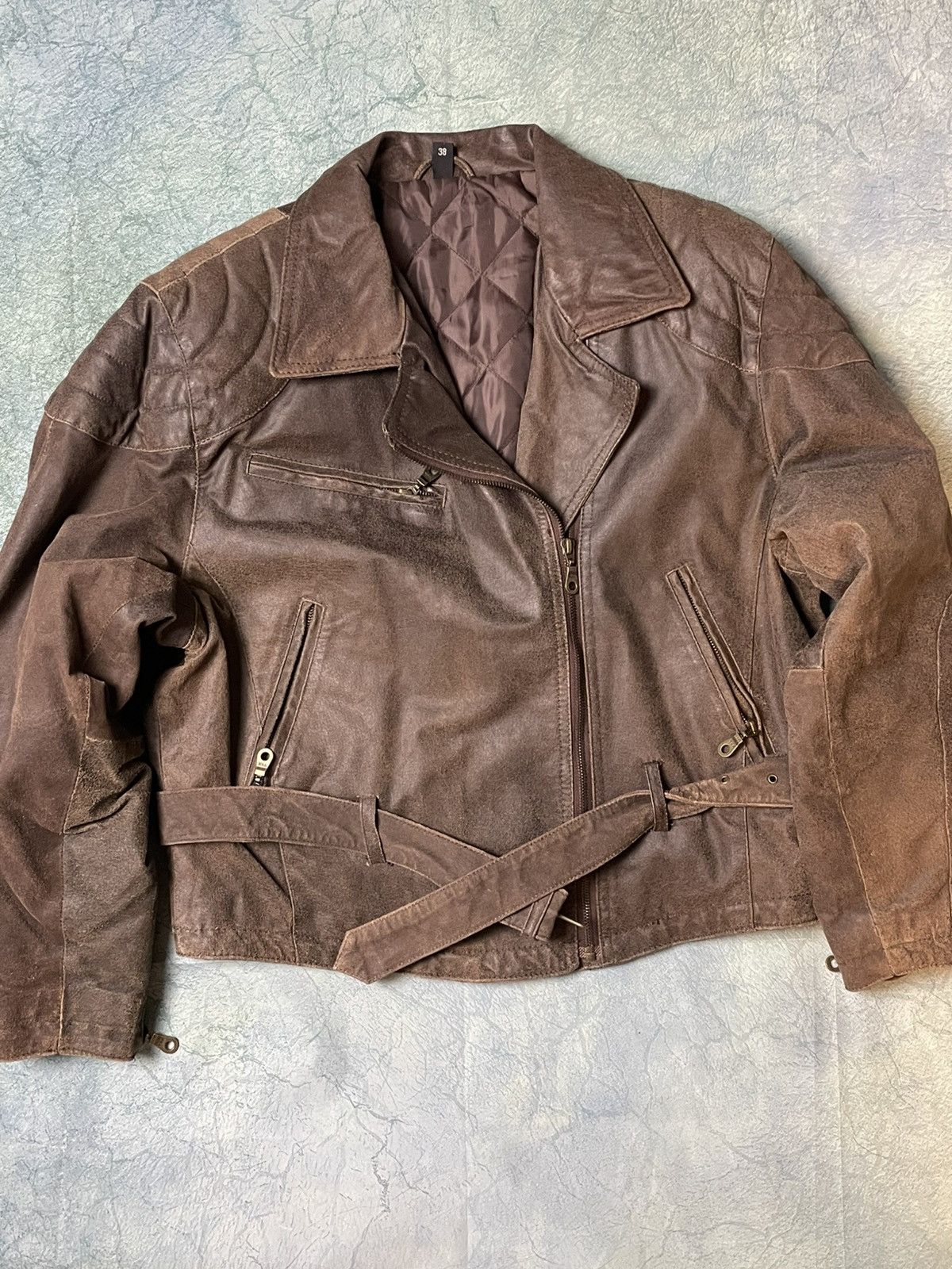 Designer × Vintage Forntline leather jacket vintage Size M / US 6-8 / IT 42-44 - 2 Thumbnail