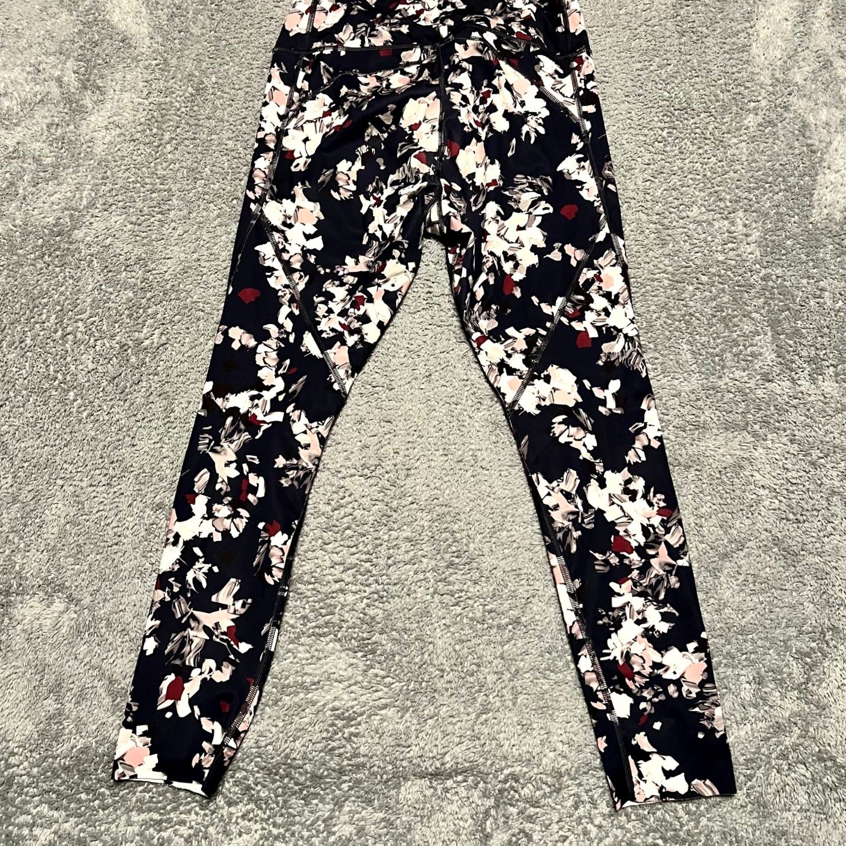 Athleta Athleta Leggings Womens Medium Challenge Bloom Midnight Madness Navy Blue Womens M Leggings Ankle Blue Size 32" / US 10 / IT 46 - 4 Thumbnail