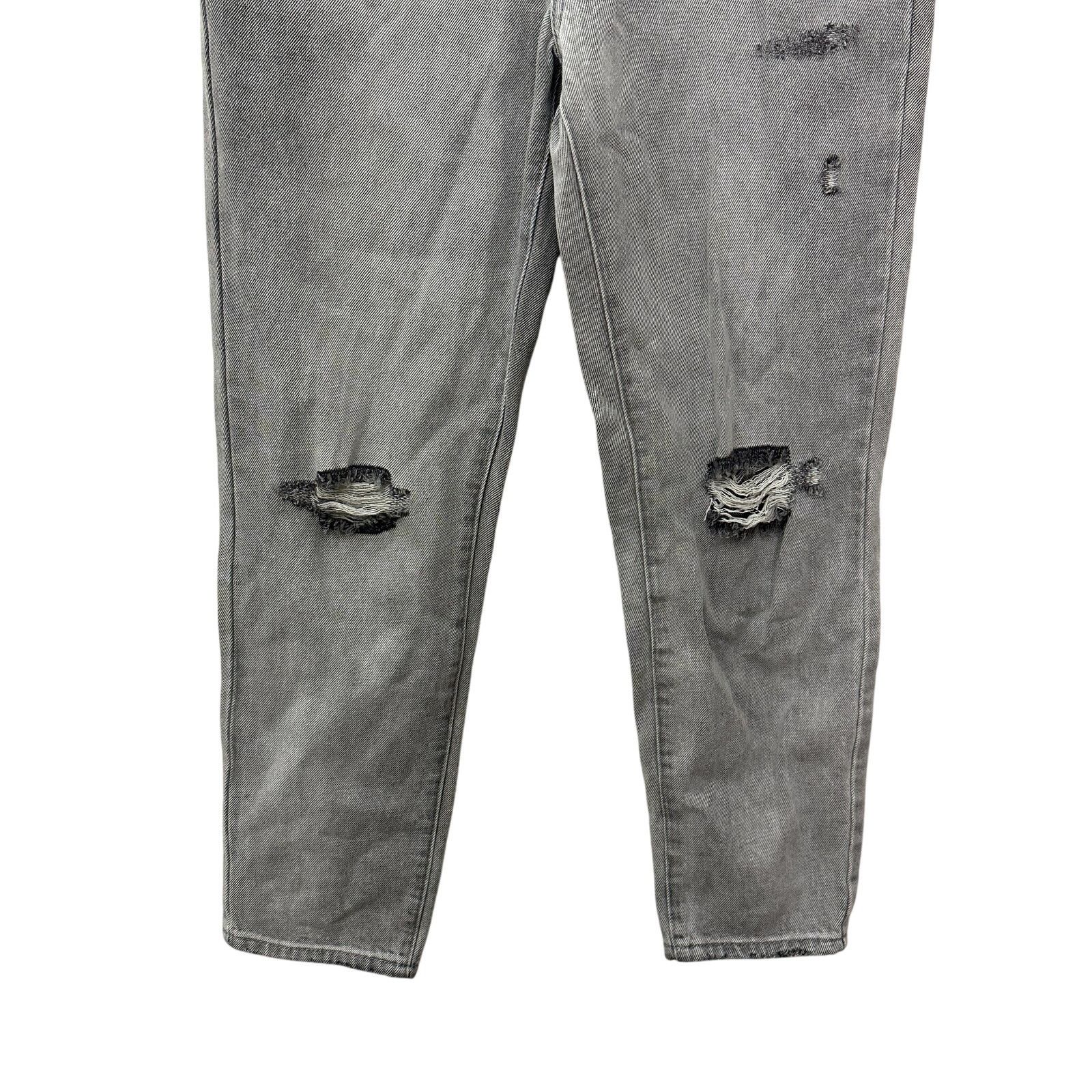BP. BP. Jeans "Be Responsible" High Waist Distressed Gray 29 NWT Size 29" - 4 Thumbnail