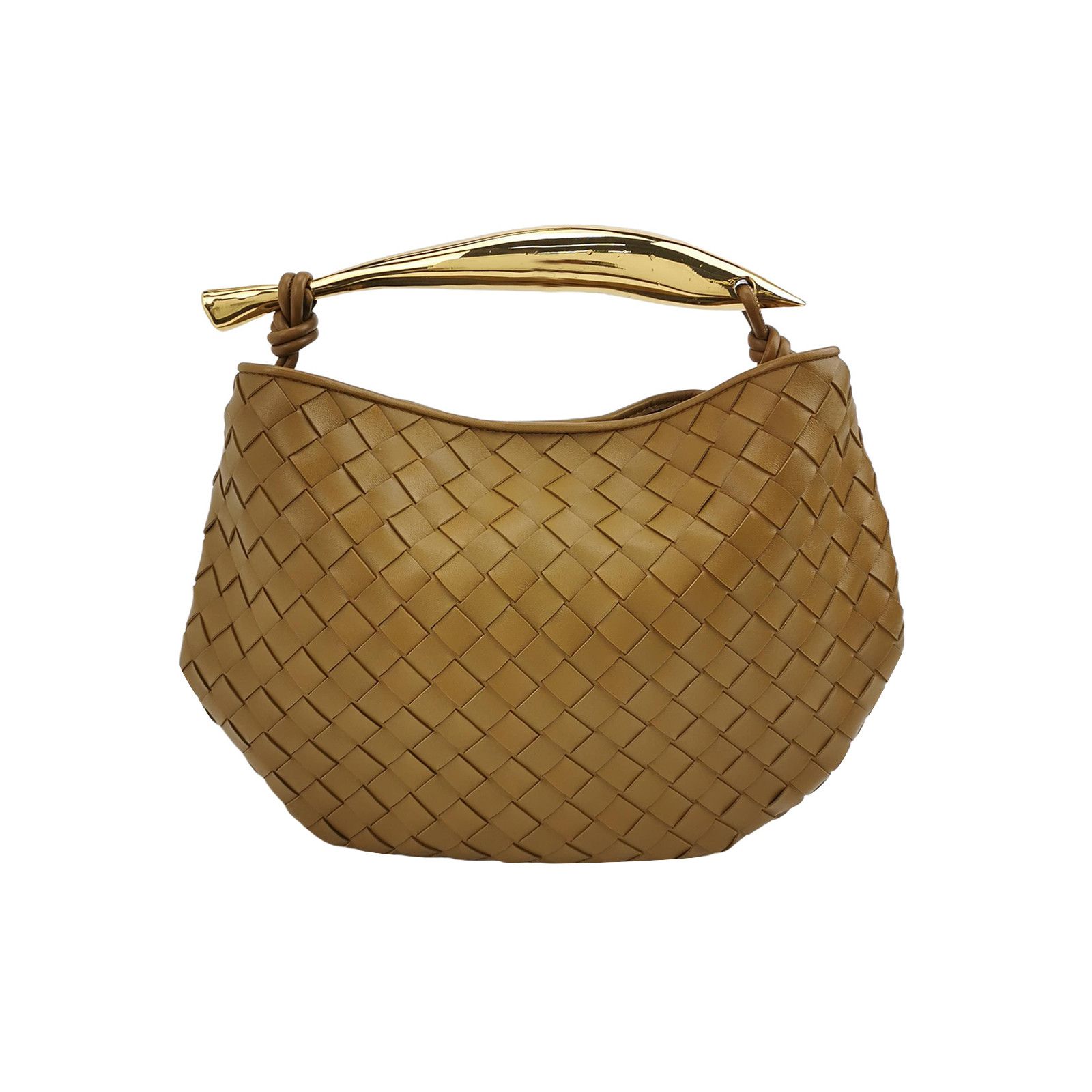 Bottega Veneta Sardine Intrecciato Handle Bag in Brown, Women's