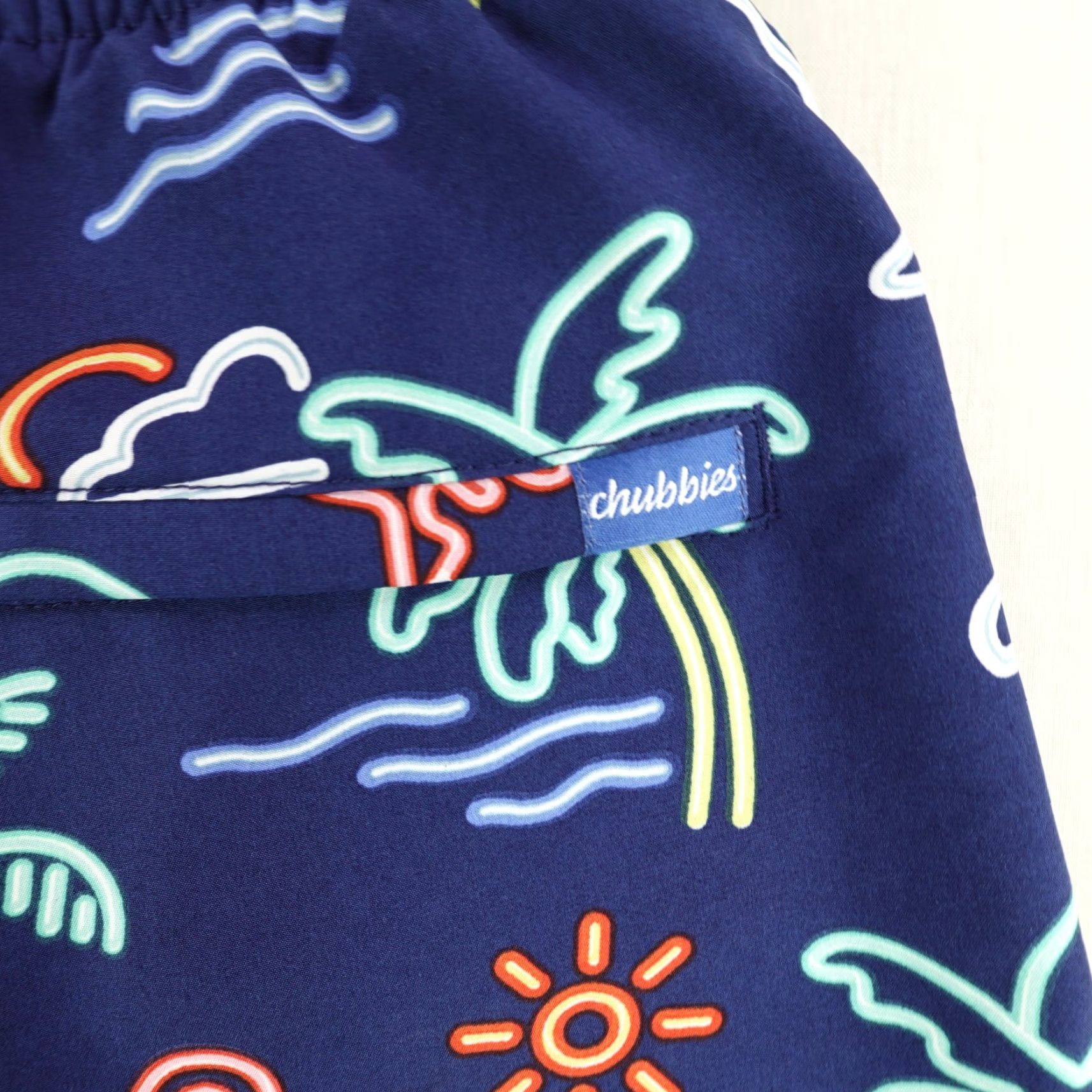 Chubbies Chubbies Swim Trunks Men Large Blue Island Lined Bathing Suit Beach Swimming UPF Size 42R - 5 Thumbnail