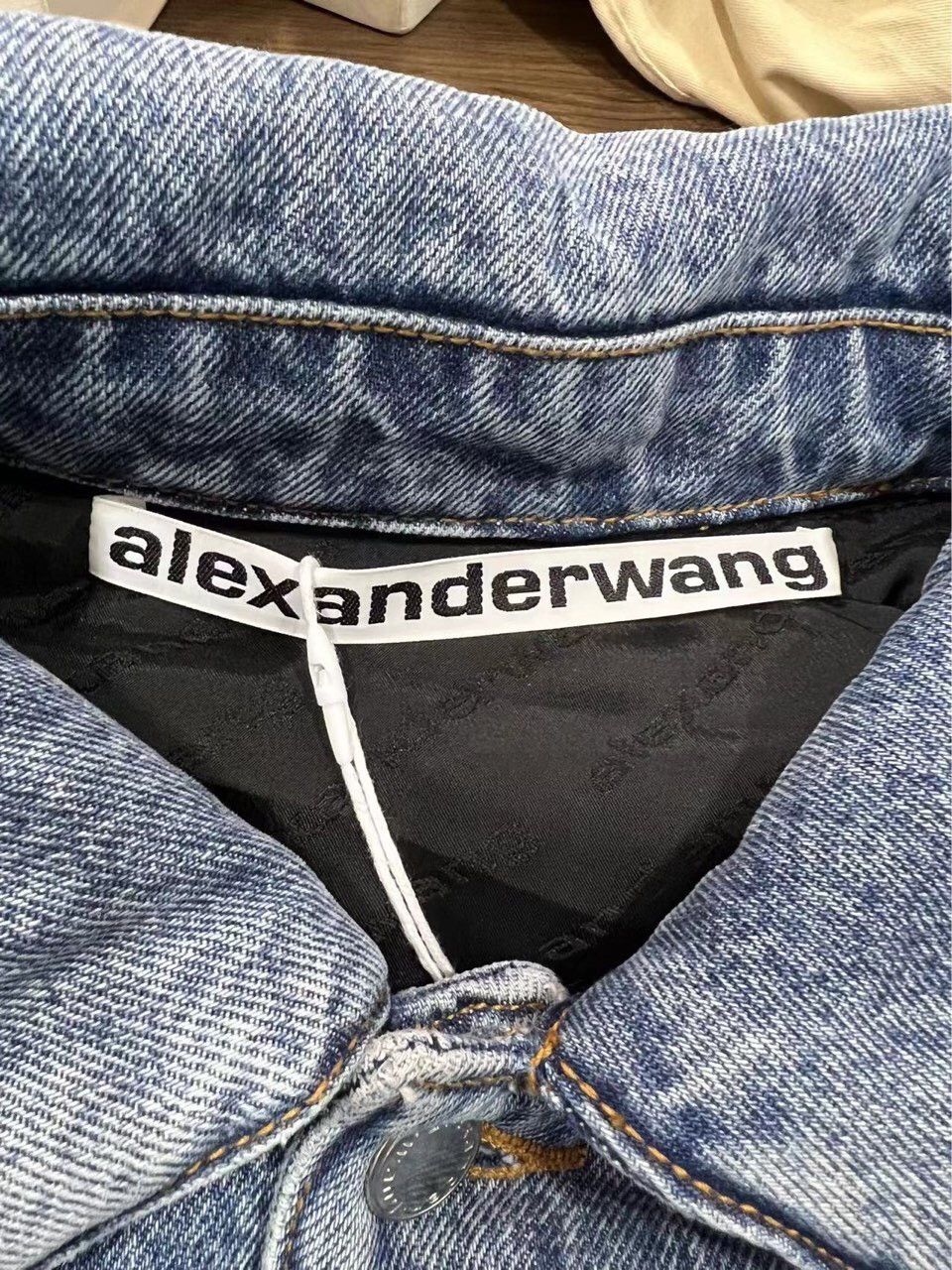 Alexander Wang Alexander Wang Blue Cotton Padded Denim Jacket (Size S) Size S / US 4 / IT 40 - 2 Thumbnail