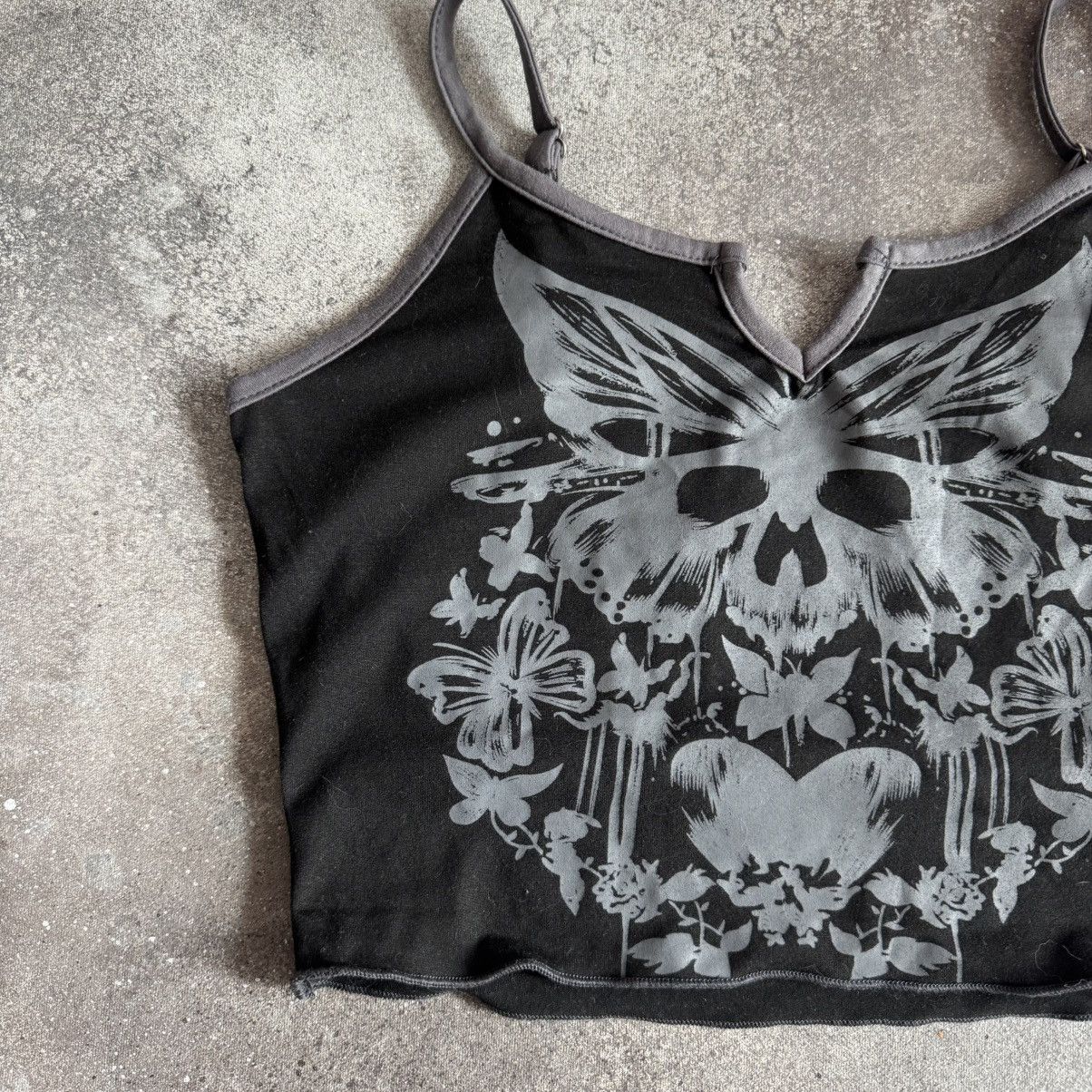 Hysteric Glamour Amazing Vintage Y2K Gothic Punk Rave Crop Top Size XS / US 0-2 / IT 36-38 - 3 Thumbnail