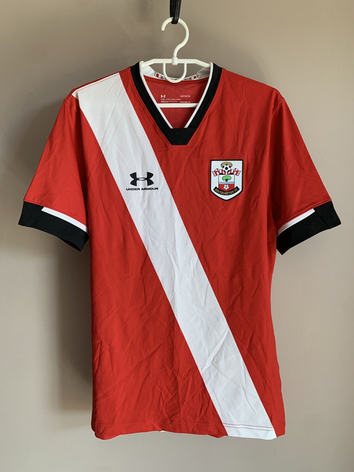 Under Armour Southampton 20/21 Home Football Shirt Under Armour Soccer L Size US L / EU 52-54 / 3 - 1 Thumbnail