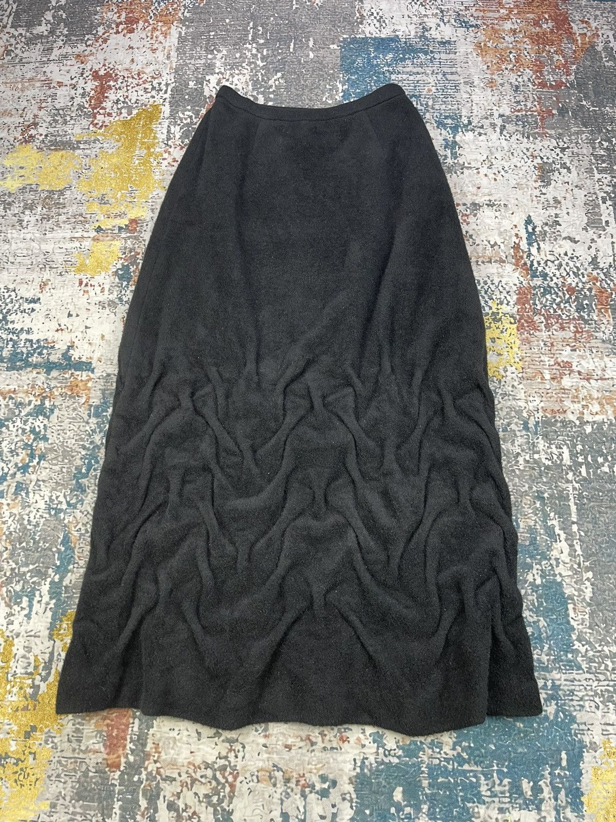If Six Was Nine Ritsuko Shirahama Twitch Crepe Flared Skirts Size 25" / US 0 / IT 36 - 2 Thumbnail