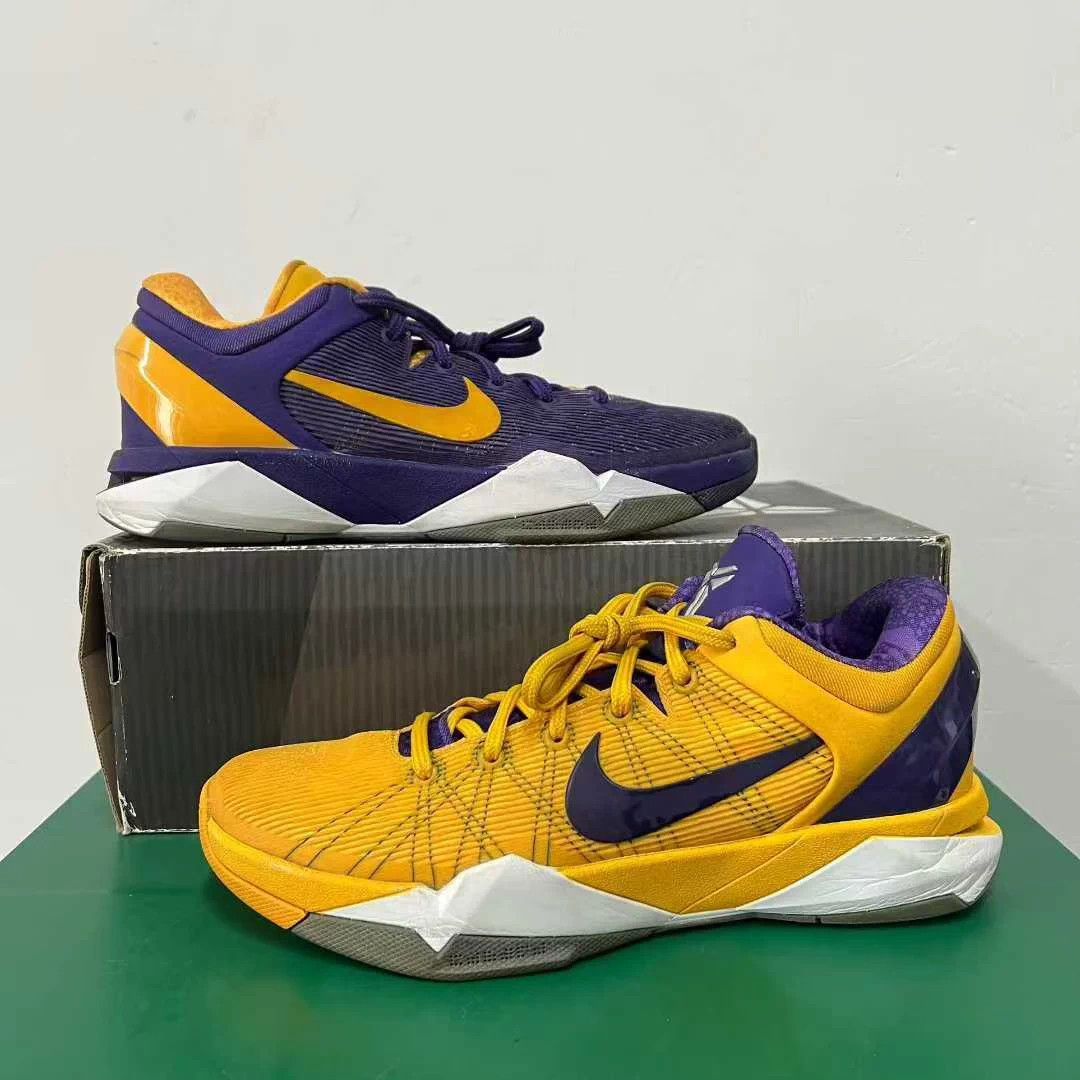 Nike Kobe 7 Purple Gold 2-Tone US10 Minor Scuffs $1550 OG Size US 10 / EU 43 - 4 Thumbnail