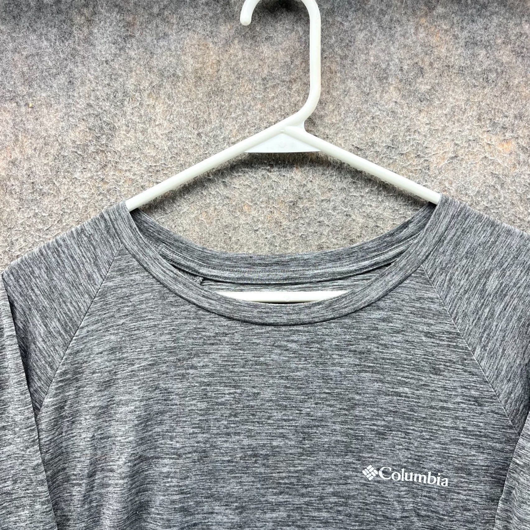 Vintage Columbia Shirt Mens Large Gray Heather Athletic Performance Jersey Soccer T-Shirt Mens Sports Shirt Regular Fit Logo All Seasons Size US L / EU 52-54 / 3 - 4 Thumbnail