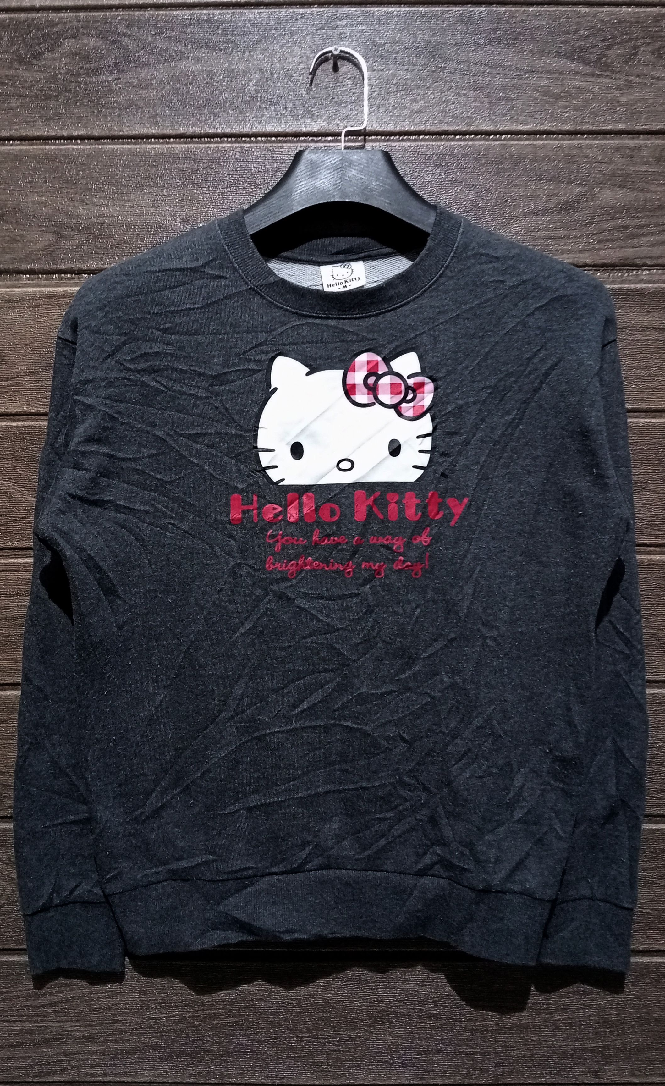 Anime VTG Sanrio Hello Kitty Big Logo Crewneck Sweatshirt Japan Size M / US 6-8 / IT 42-44 - 1 Thumbnail