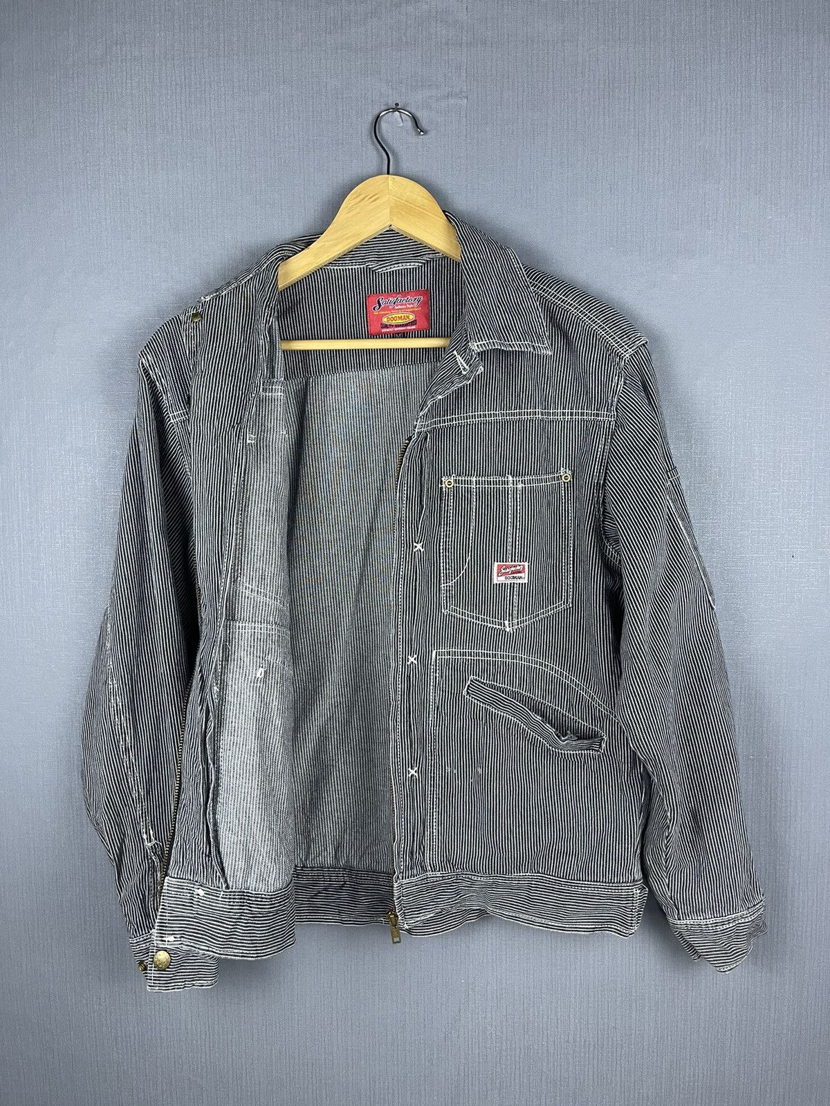 Hysteric Glamour Hysteric GLAMOUR Dogman Hickory Multipocket Workwear Jacket Size US M / EU 48-50 / 2 - 13 Thumbnail