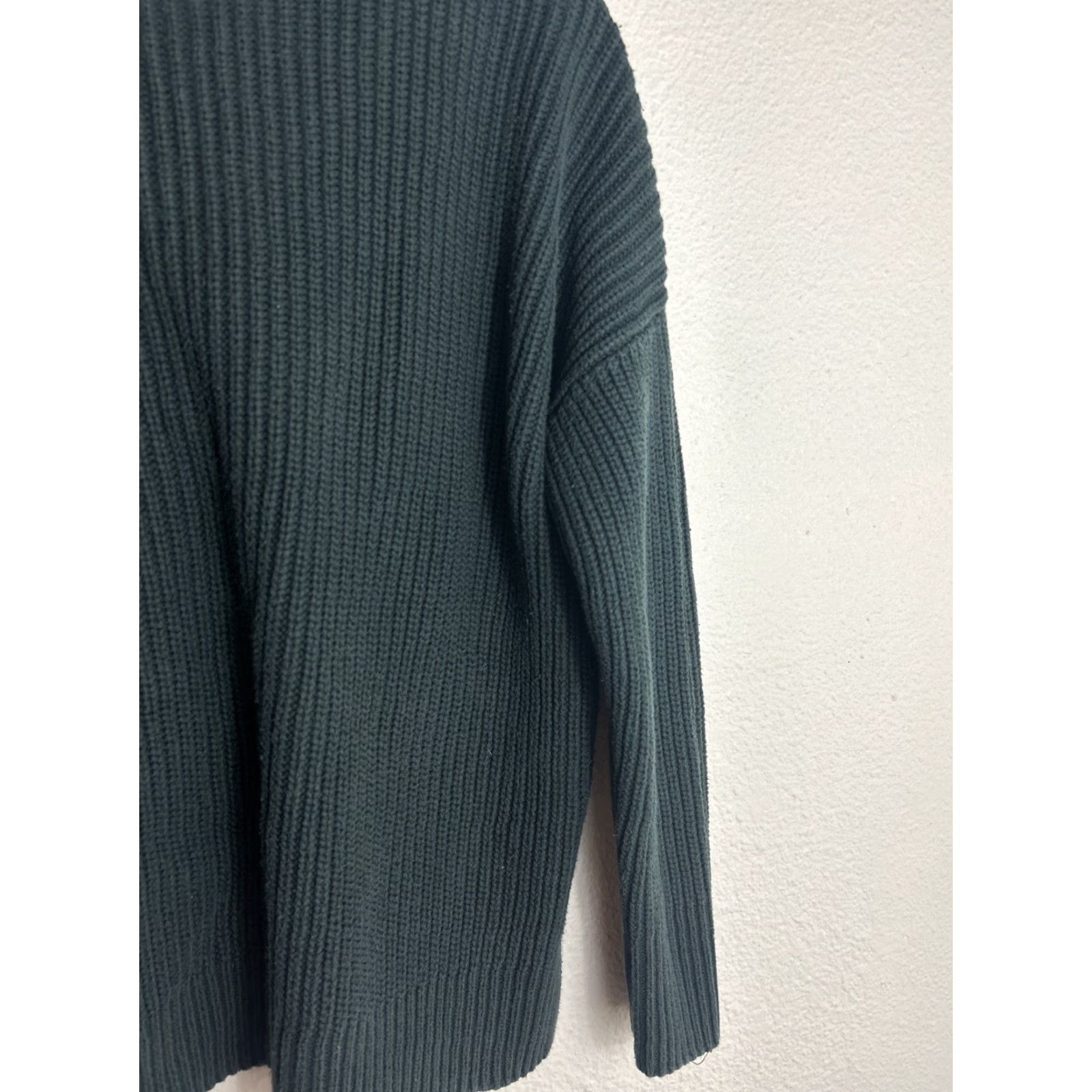 Vintage Max Studio Womens Large Long Sleeve Green Tunic Sweater 100% Cotton Size L / US 10 / IT 46 - 5 Thumbnail