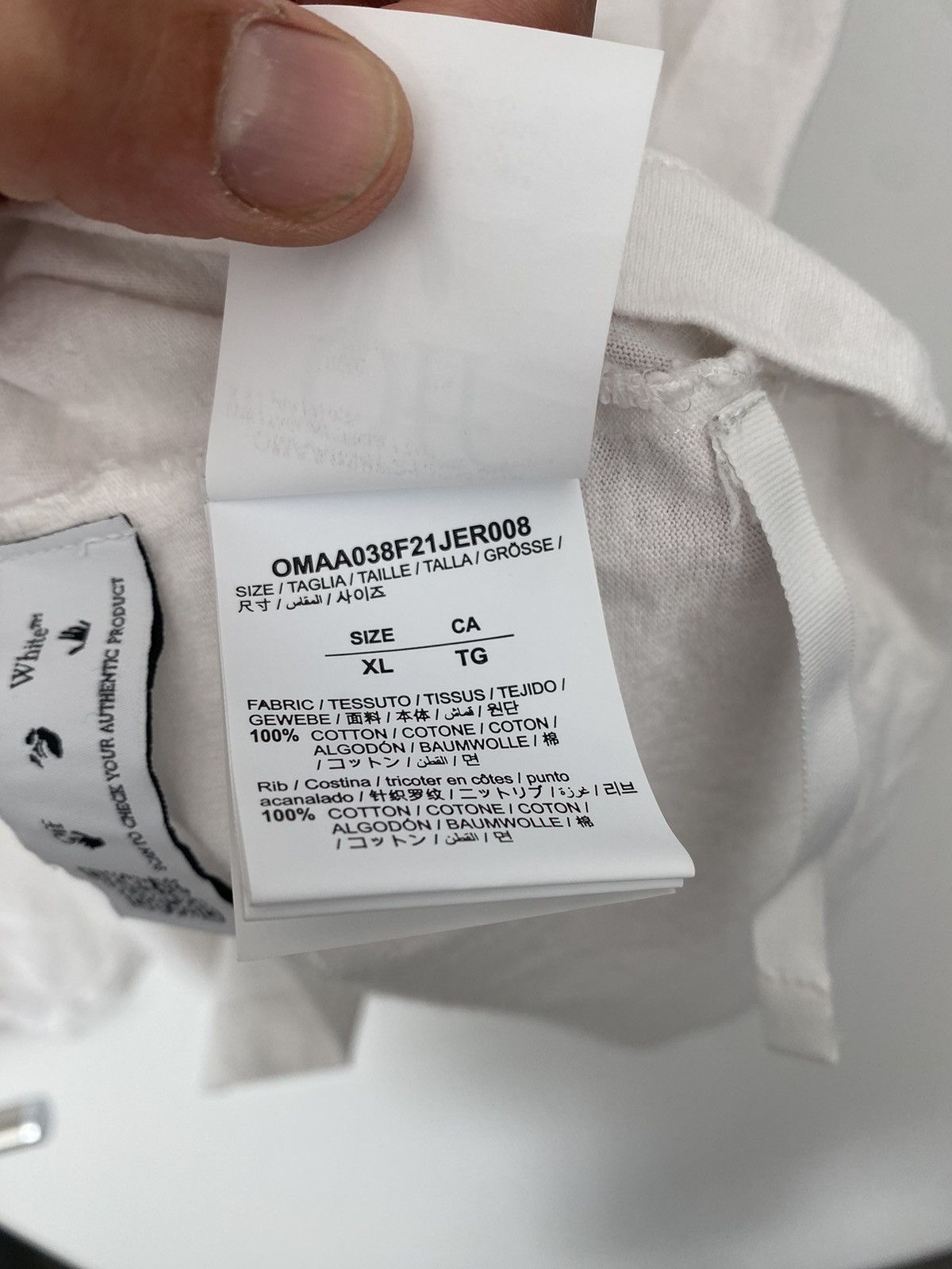 Off-White T-shirt jumbo Size US XL / EU 56 / 4 - 6 Thumbnail