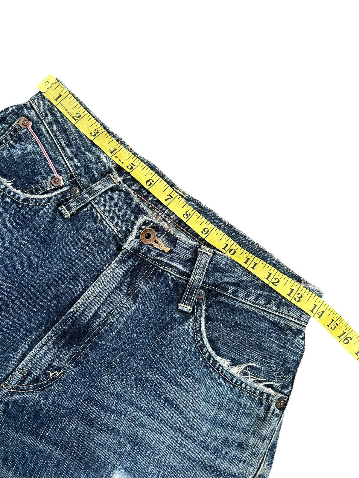 Kapital Vintage Edwin 505s Selvedge Distressed Denim Jeans Size US 28 / EU 44 - 15 Thumbnail