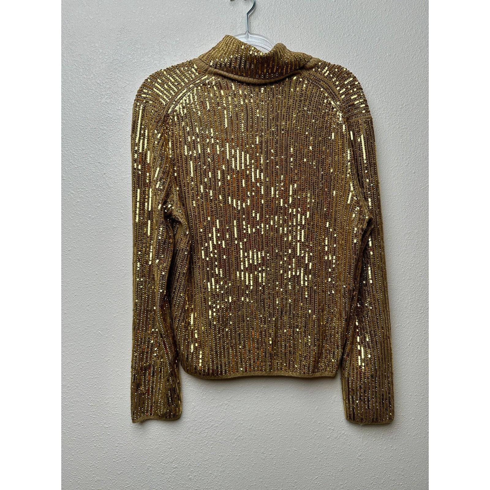 Gucci Gucci Sweater Gold Womens US M Sequin Turtleneck Size M / US 6-8 / IT 42-44 - 6 Thumbnail