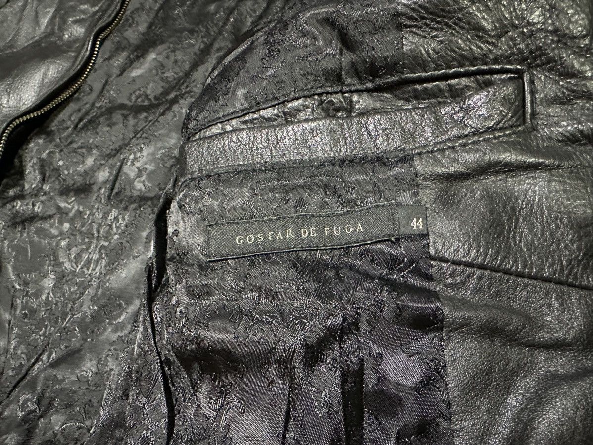 Japanese Brand 🔥Y2K Archived Gostar De Fuga Leather Biker Jacket Goth Size US S / EU 44-46 / 1 - 11 Thumbnail