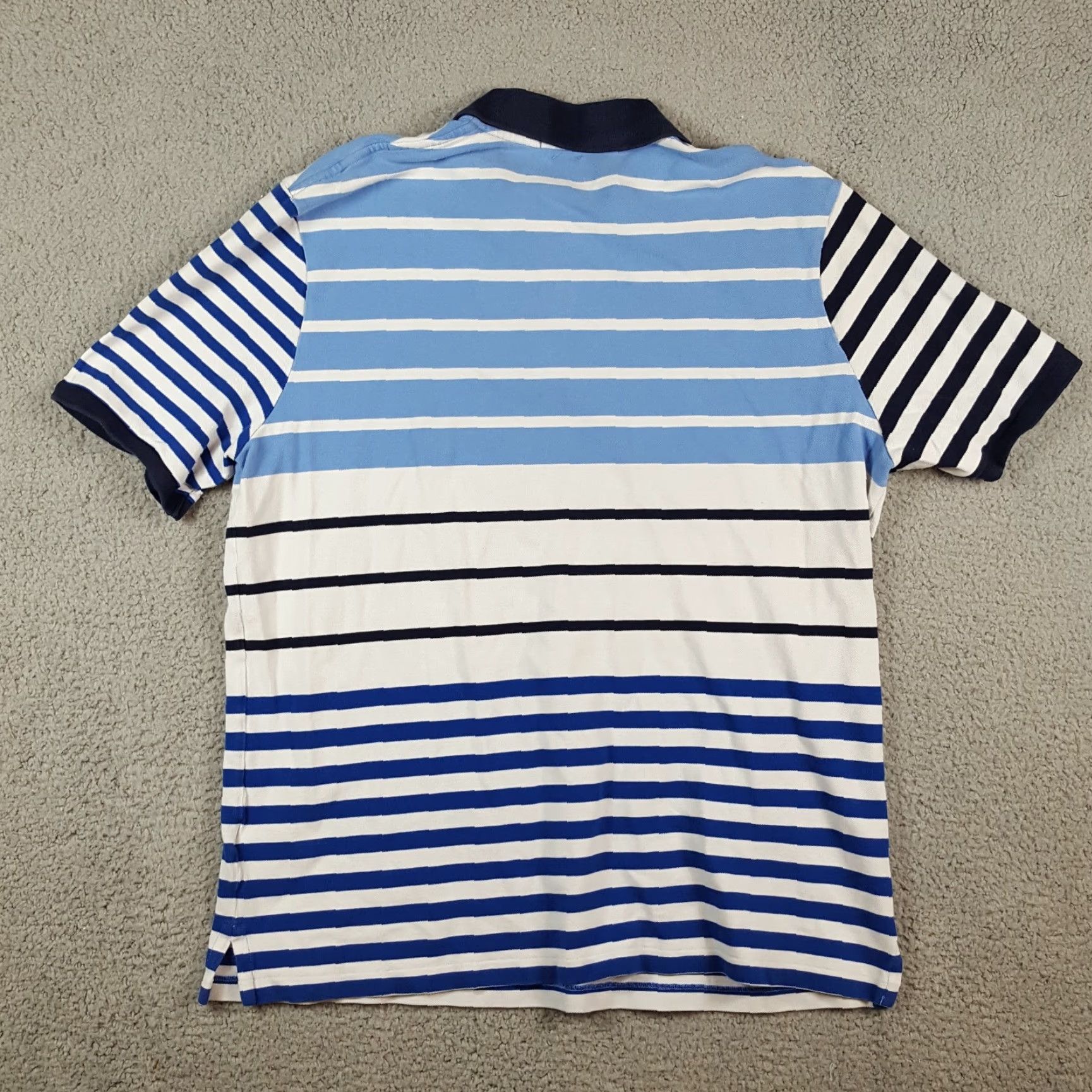 Polo Ralph Lauren Vintage Polo Ralph Lauren Polo Shirt Men XL Blue Striped Short Sleeve Preppy 90s Golf Logo Size US XL / EU 56 / 4 - 5 Thumbnail