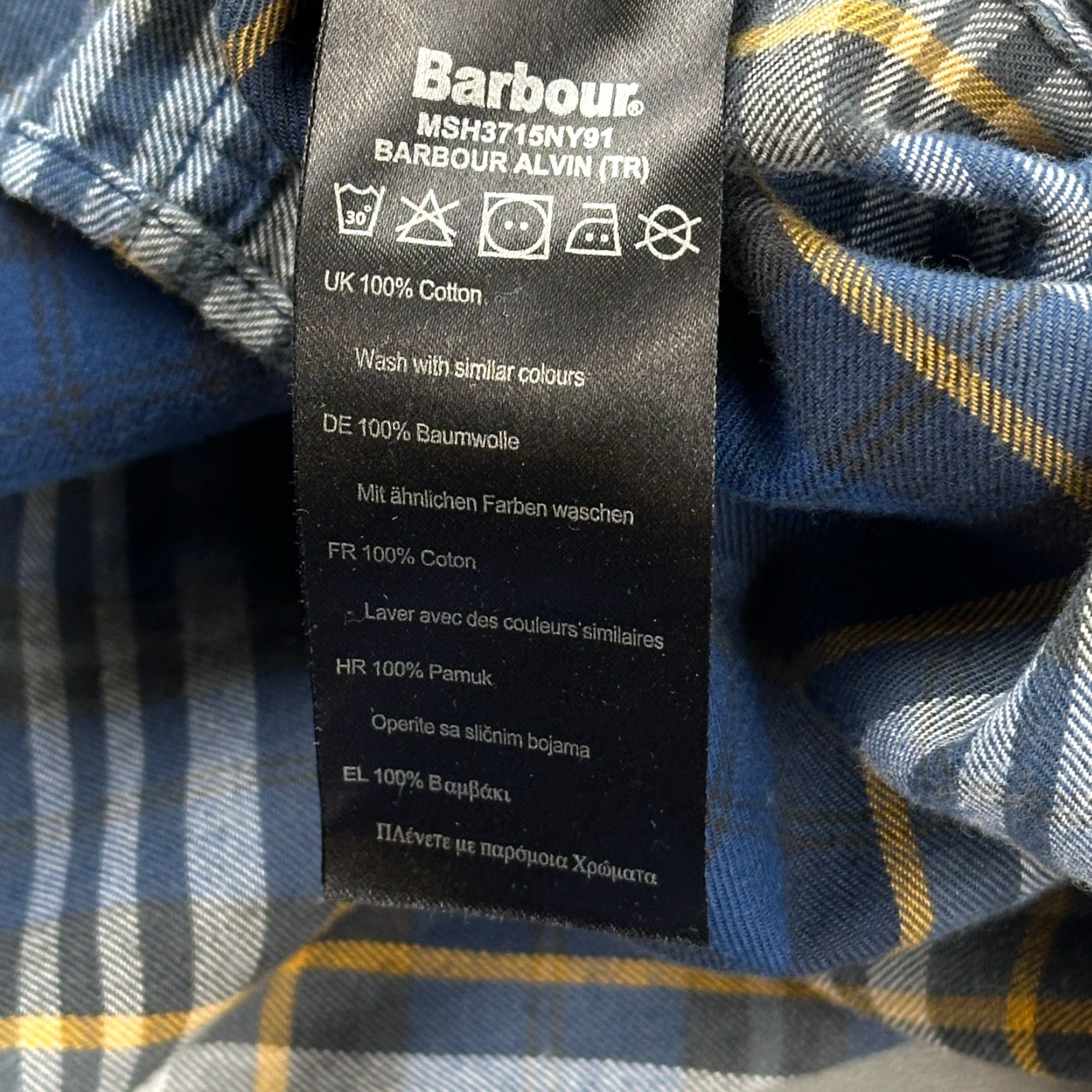 Barbour Barbour Shirt Mens Large Plaid Alvin Tailored Fit Long Sleeve Button Down Size US L / EU 52-54 / 3 - 7 Thumbnail