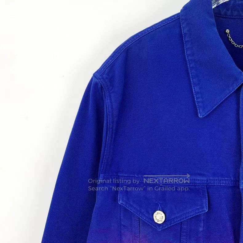 Louis Vuitton Louis Vuitton 22 Blue and Pink Gradient Cotton Lapel Singl Size US L / EU 52-54 / 3 - 3 Thumbnail