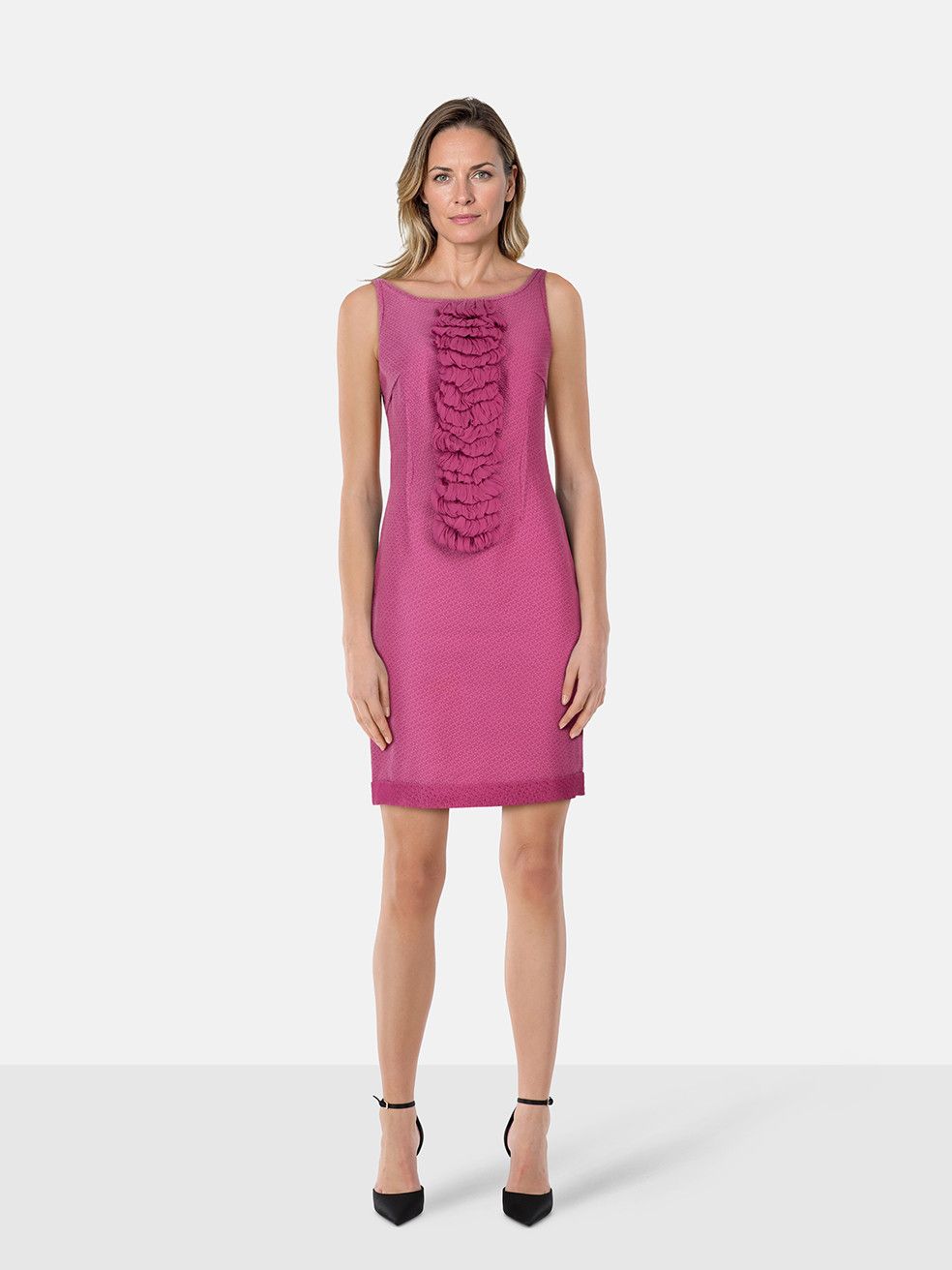 Fendi Pink Ruffle Detail Mini Dress Size M / US 6-8 / IT 42-44 - 1 Thumbnail