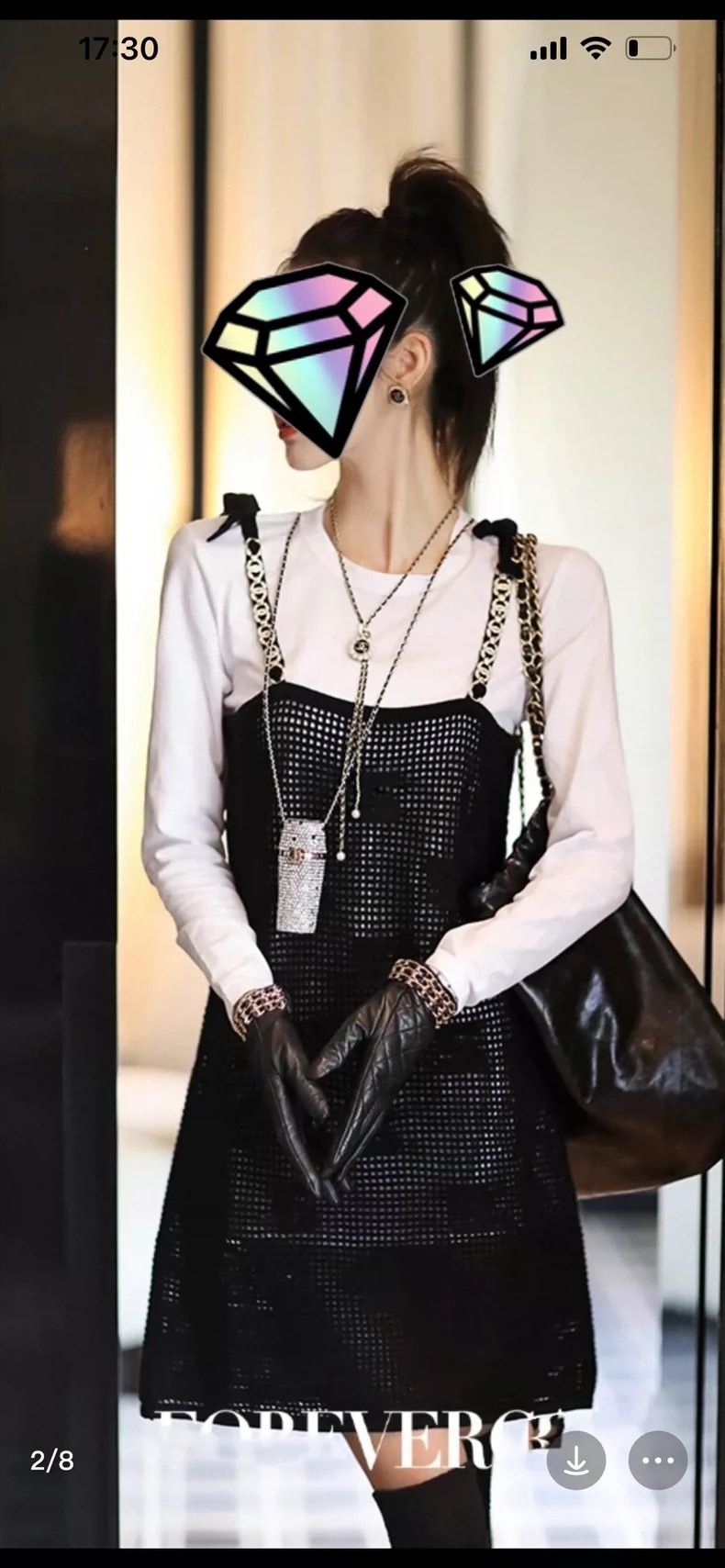 Chanel Chanel 22 black and white stitching dress Size M / US 6-8 / IT 42-44 - 7 Thumbnail