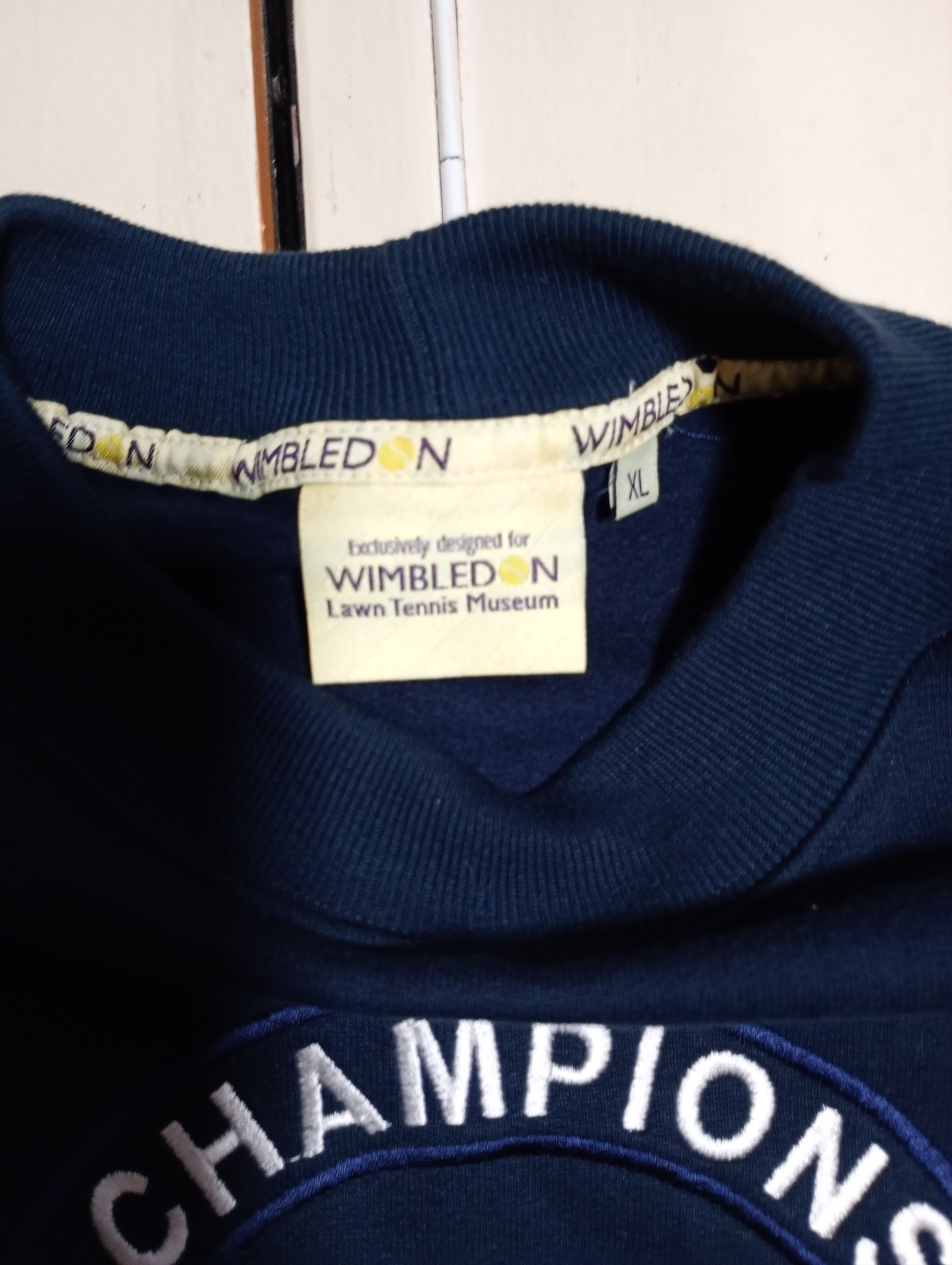 Vintage Wimbledon Lawn Tennis Museum Sweatshirt 90's Size US XL / EU 56 / 4 - 7 Thumbnail