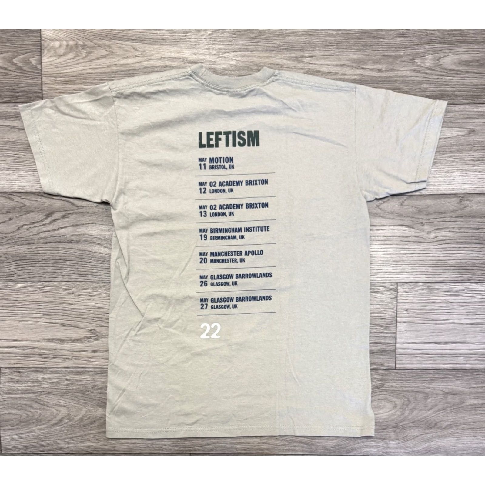 Fruit Of The Loom Leftfield Leftism 2022 UK Tour T-Shirt Gray M Size US M / EU 48-50 / 2 - 2 Thumbnail