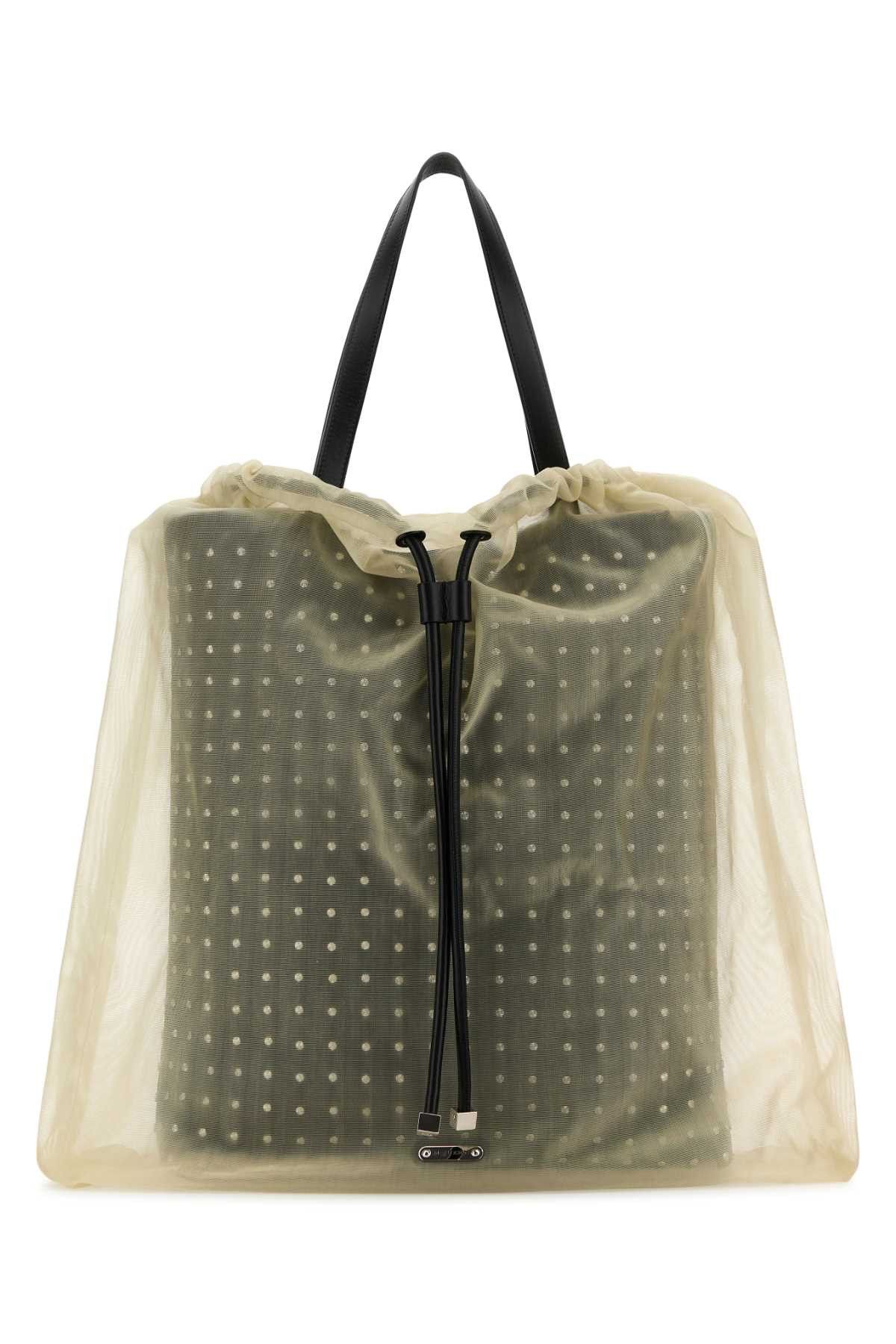 Alexander McQueen Two-Tone Leather And Tulle Nebula Shopping Bag Size ONE SIZE - 1 Thumbnail