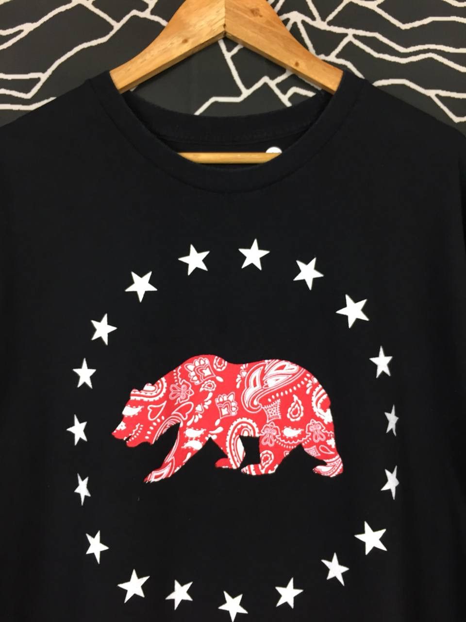 California Republic × Vintage California Republic Grizzly Bear Red Bandana Logo Tee Size US XL / EU 56 / 4 - 3 Thumbnail