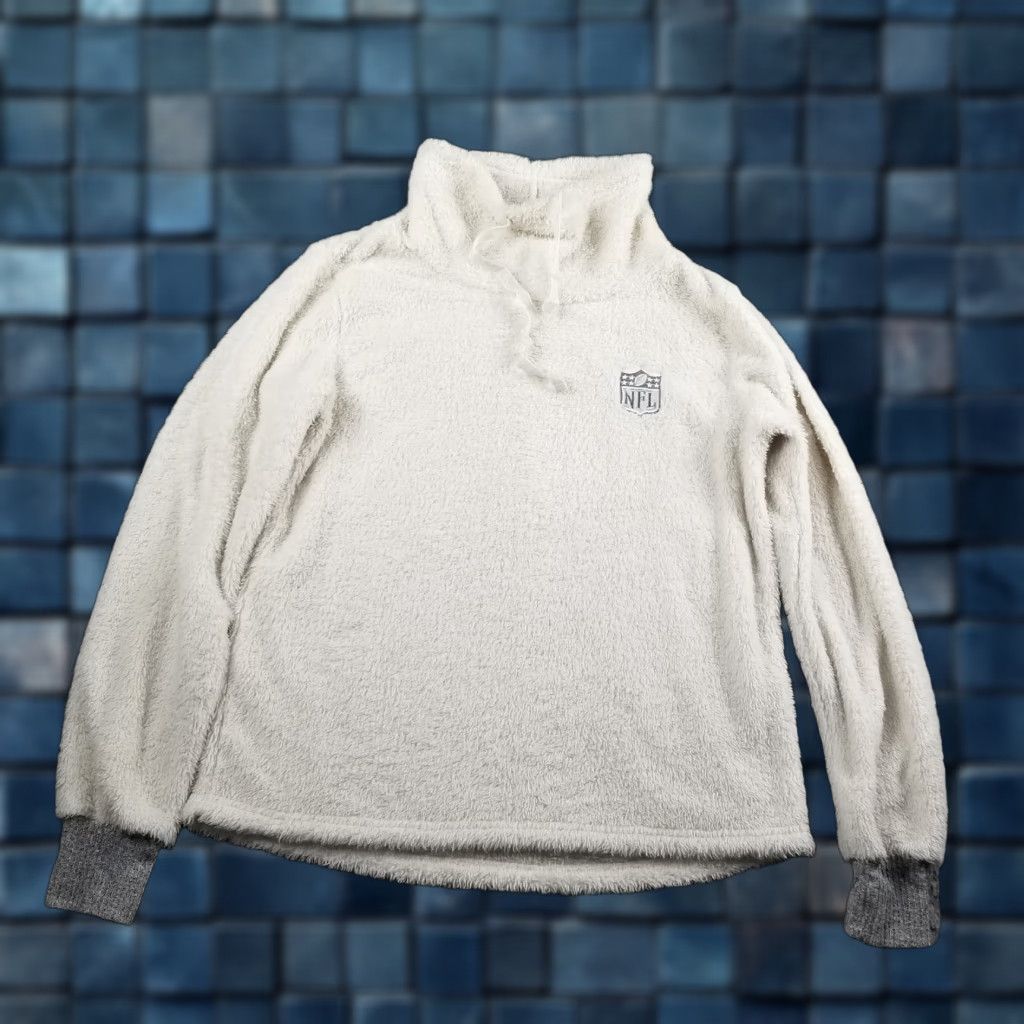 NFL NFL Deep Pile Sweater Jacket Woman Large Turtleneck Warm Camp David Sweatshirt Size L / US 10 / IT 46 - 1 Thumbnail