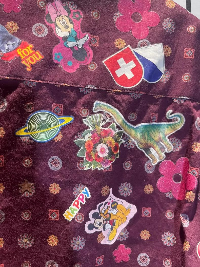 Vetements Vetements 19 Sticker Shirt Paisley Red Purple Size US S / EU 44-46 / 1 - 4 Thumbnail