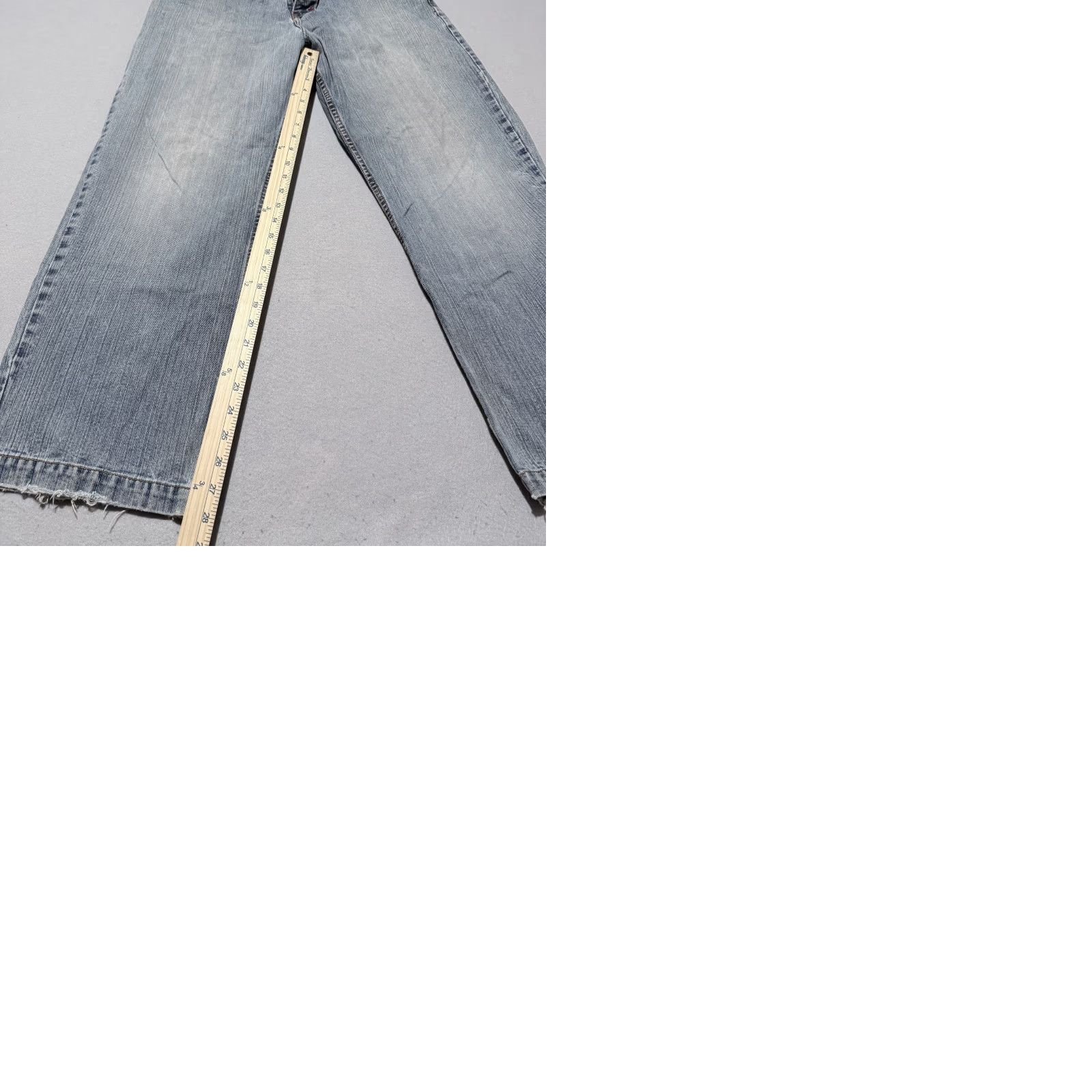 Vintage Mecca Jeans Blue Denim Mid Rise Relaxed Straight Zip Fly Y2K 34x28 Men Jeans Distressed 5-Pocket Denim Zip Closure Vintage No Size US 34 / EU 50 - 10 Thumbnail