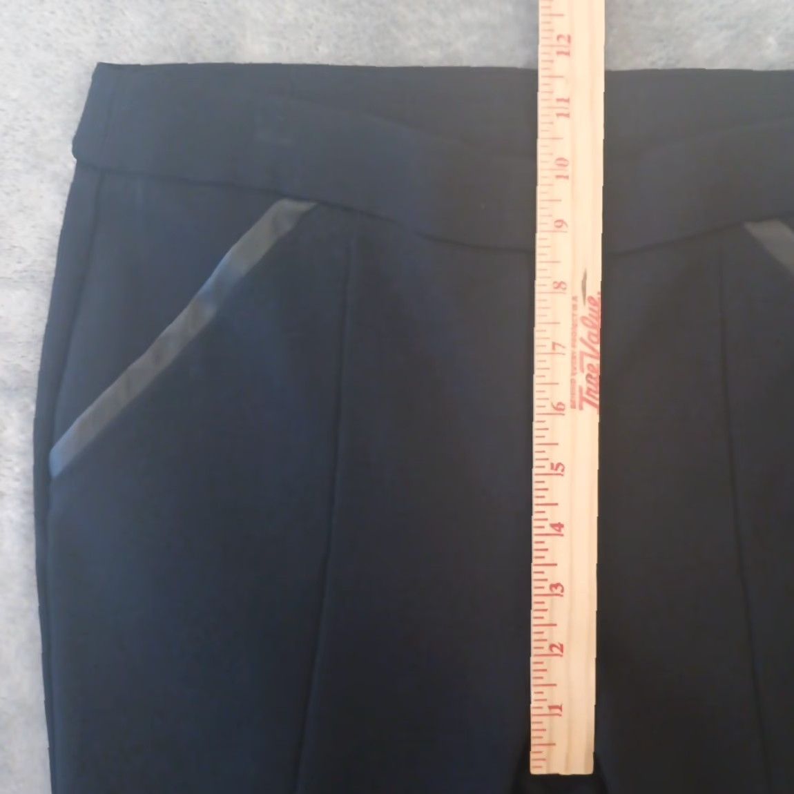 Vintage Rafaella Pants Womens Ankle Slim Straight Stretch Black Pull On 29x28 Mid Rise Size 6 Regular Women Size 28" / US 6 / IT 42 - 4 Thumbnail