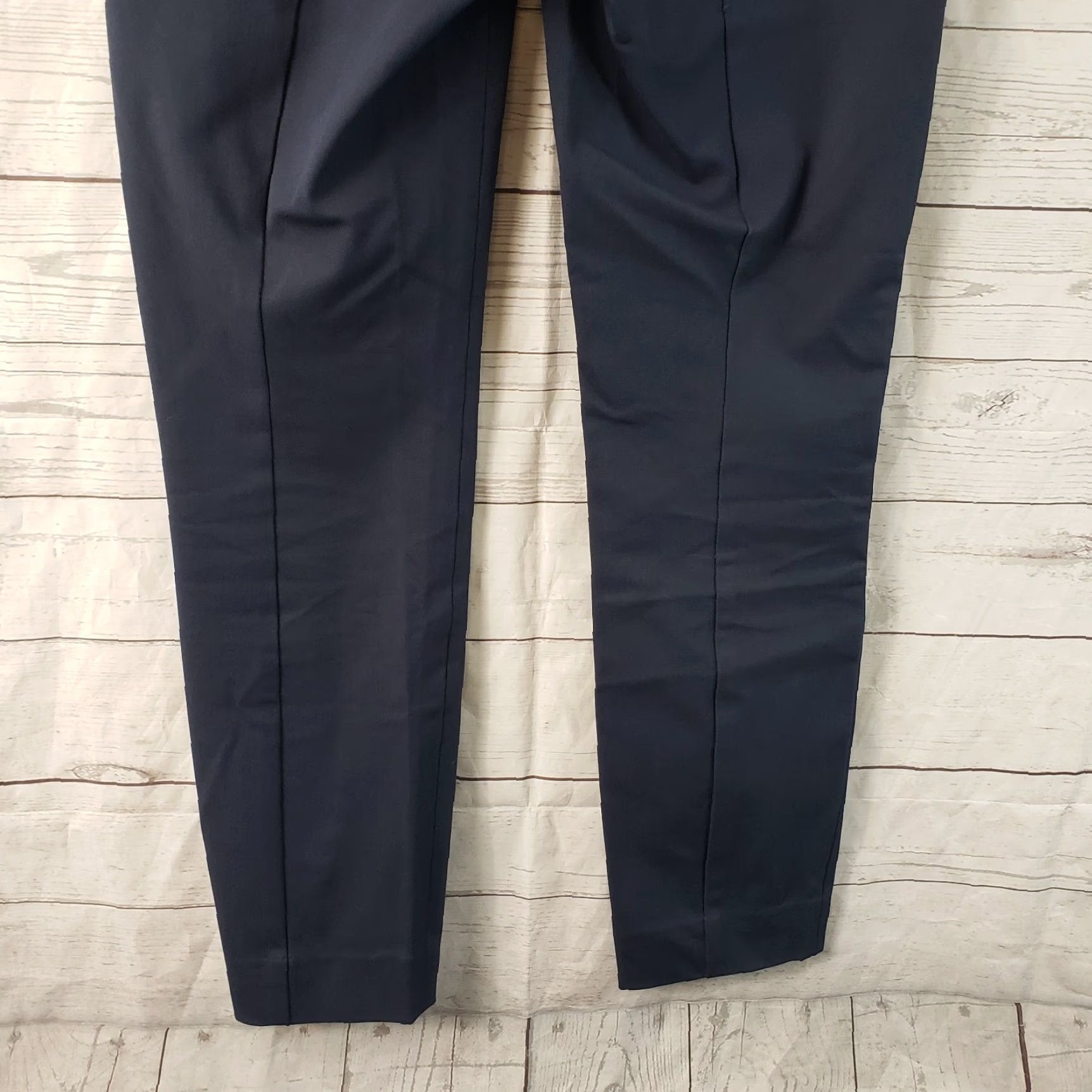 Everlane Everlane Womens Pants Side Zip 4 Solid Blue Mid Rise Cotton Blend Cropped Skinny Inseam 28.5 Size 27" / US 4 / IT 40 - 5 Thumbnail