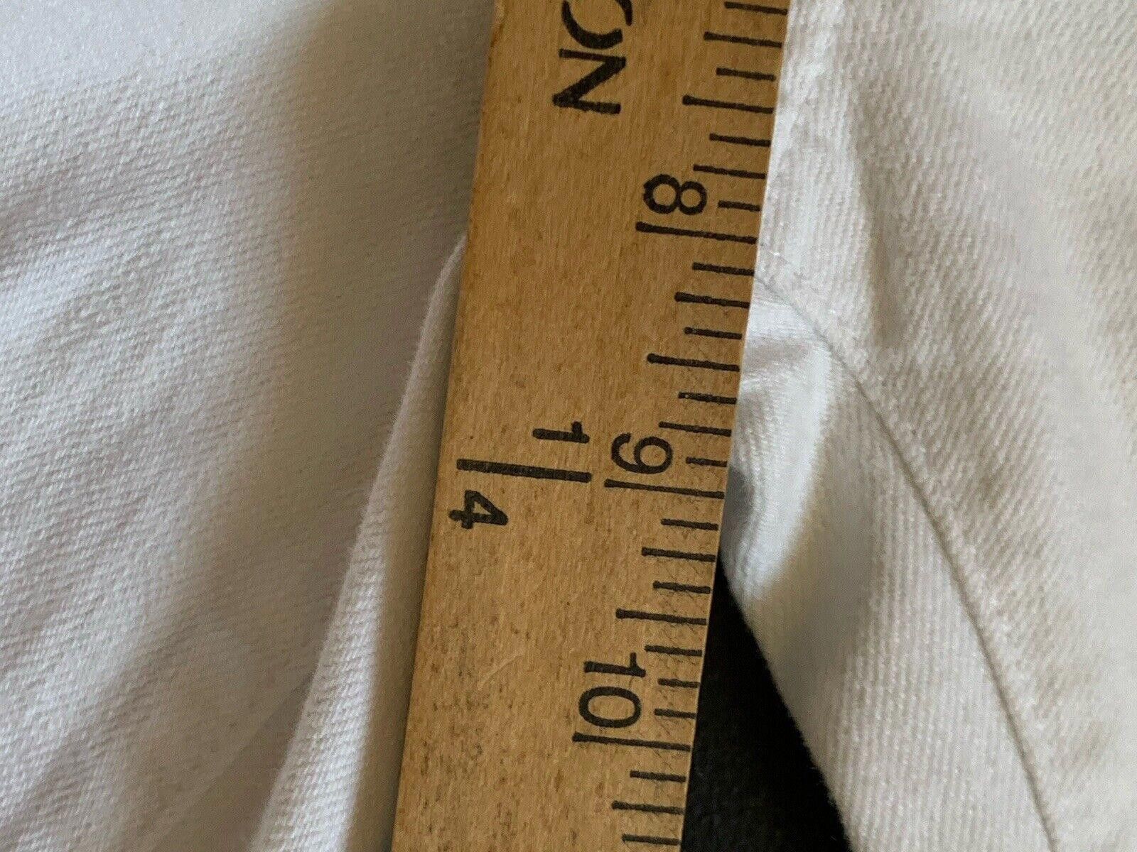 Tory Burch Tory Burch Womens Mid Rise Straight Cropped Jeans White Size 42" / US 20 - 11 Thumbnail