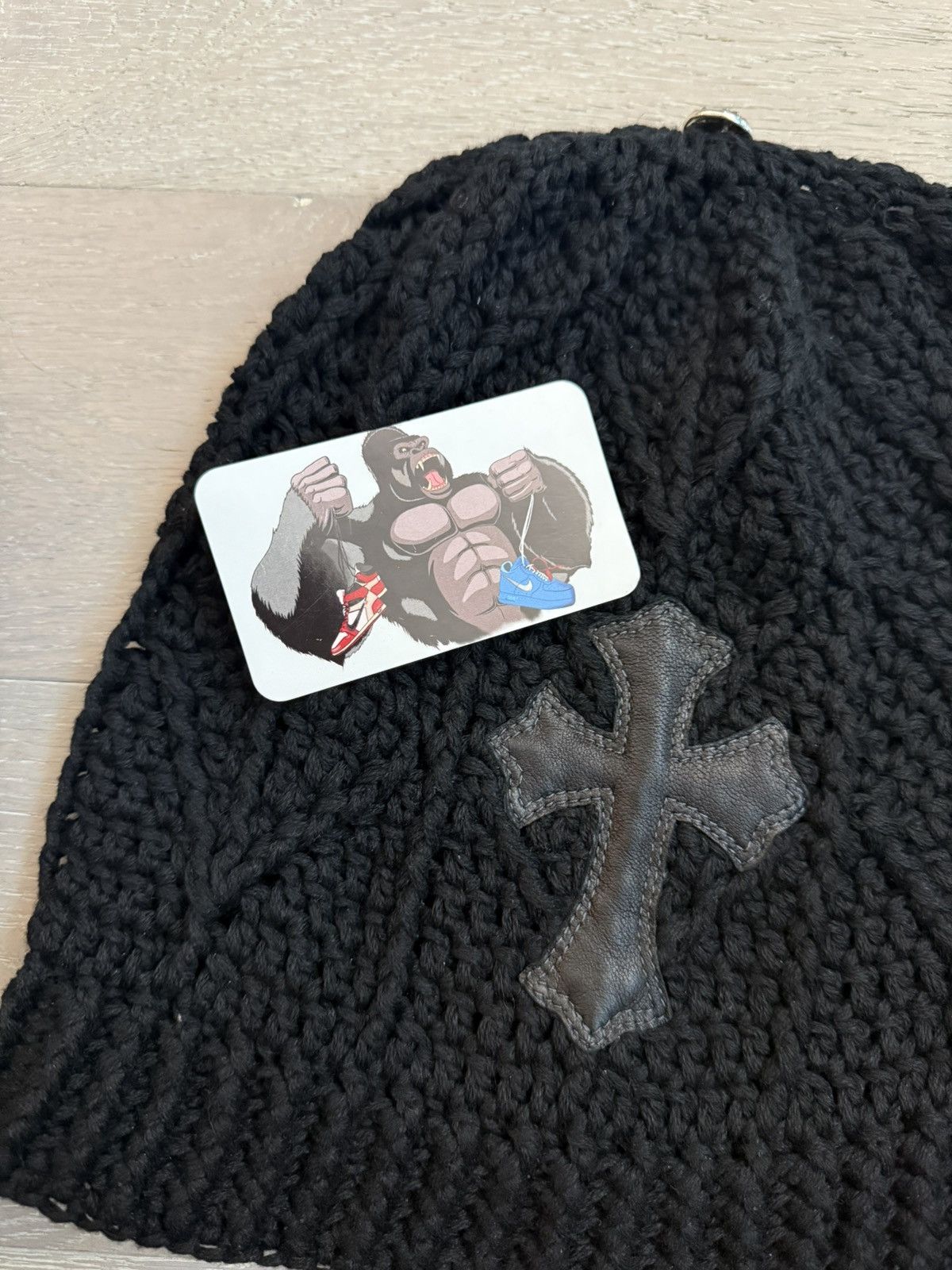 Chrome Hearts Chrome Hearts Cross Patch Cashmere Beanie Mens Size ONE SIZE - 4 Thumbnail