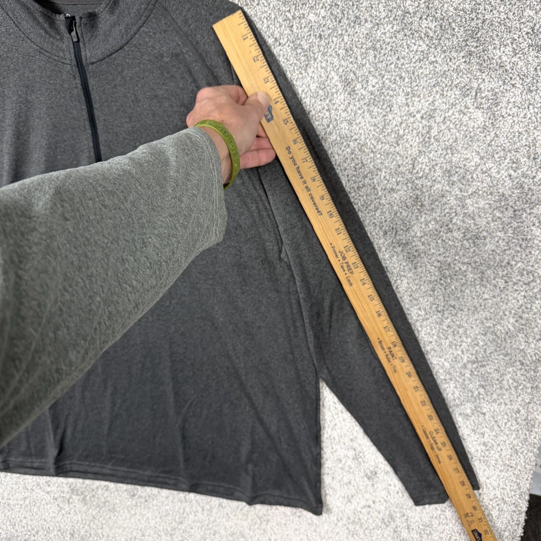 Under Armour Under Armour Pullover Mens XL Gray HeatGear 1/4 Zip Long Sleeve Raglan Sleeve Size US XL / EU 56 / 4 - 3 Thumbnail