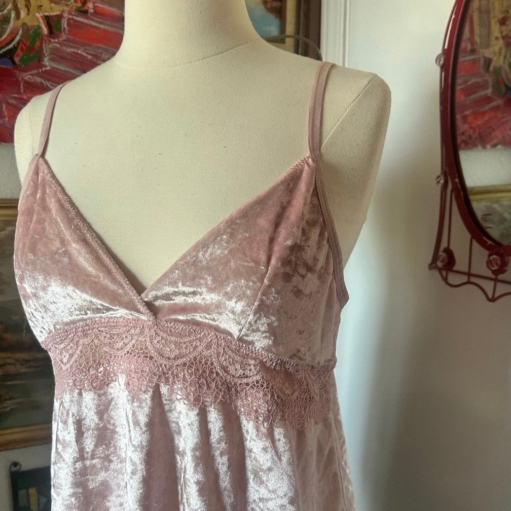 Jessica Simpson jessica simpson pink lace velvet tank top Size M / US 6-8 / IT 42-44 - 2 Thumbnail