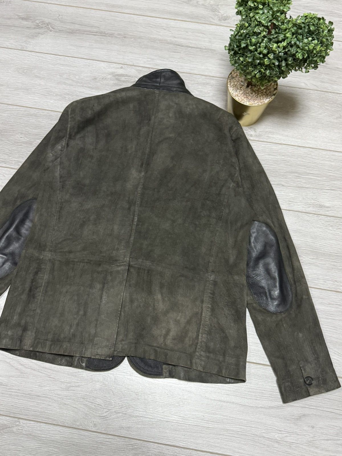 Allsaints Allsaints Keanu Reeves survey faded leather jacket blazer Size US XL / EU 56 / 4 - 16 Thumbnail